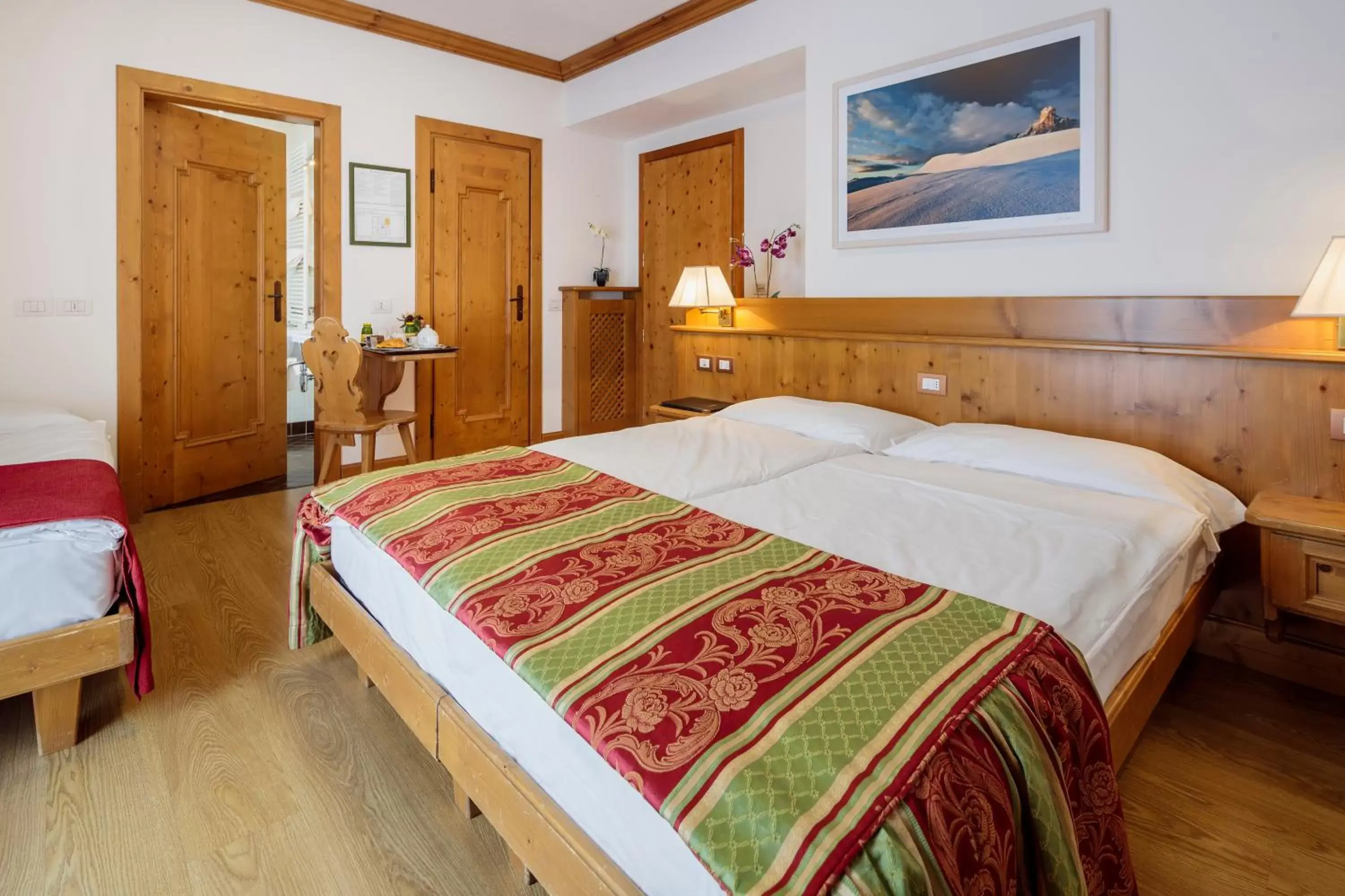 Bed in Hotel Aquila