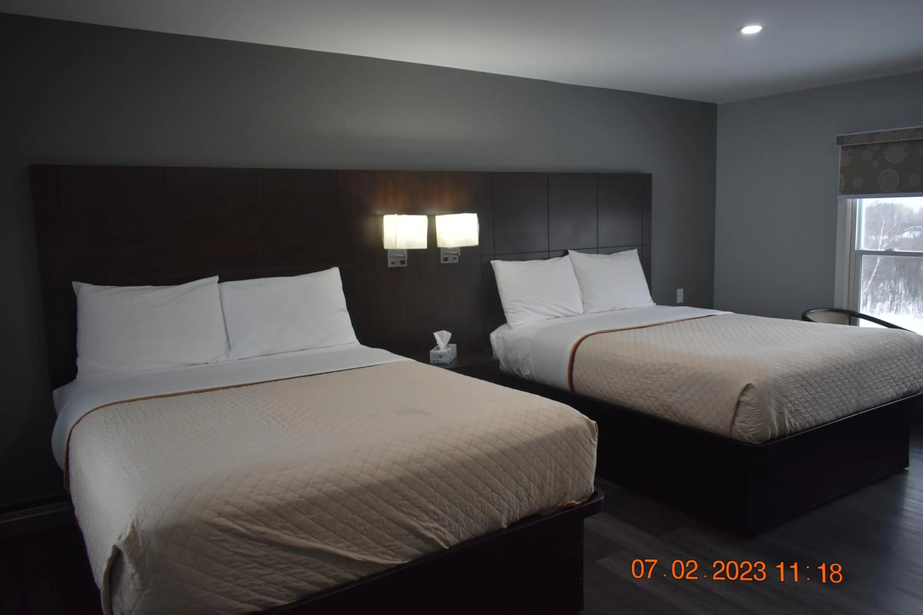 Bedroom in Time Travellers Motel