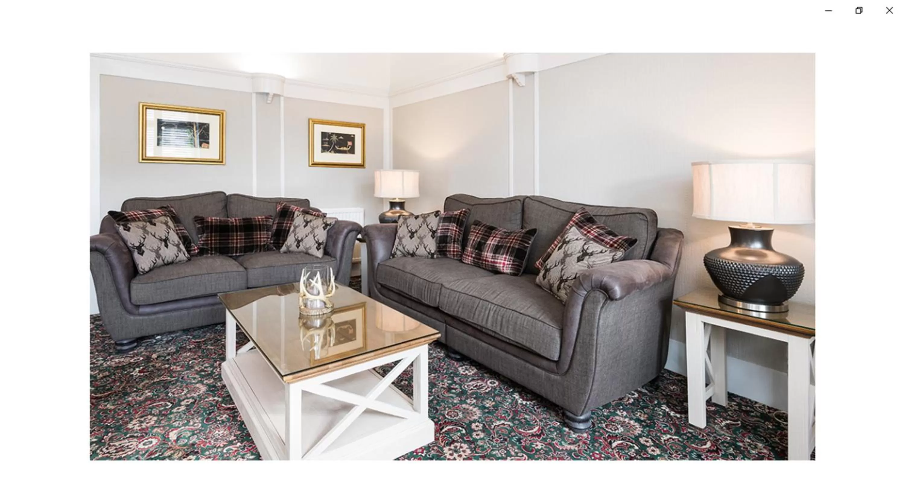 Living room in Moulin Hotel