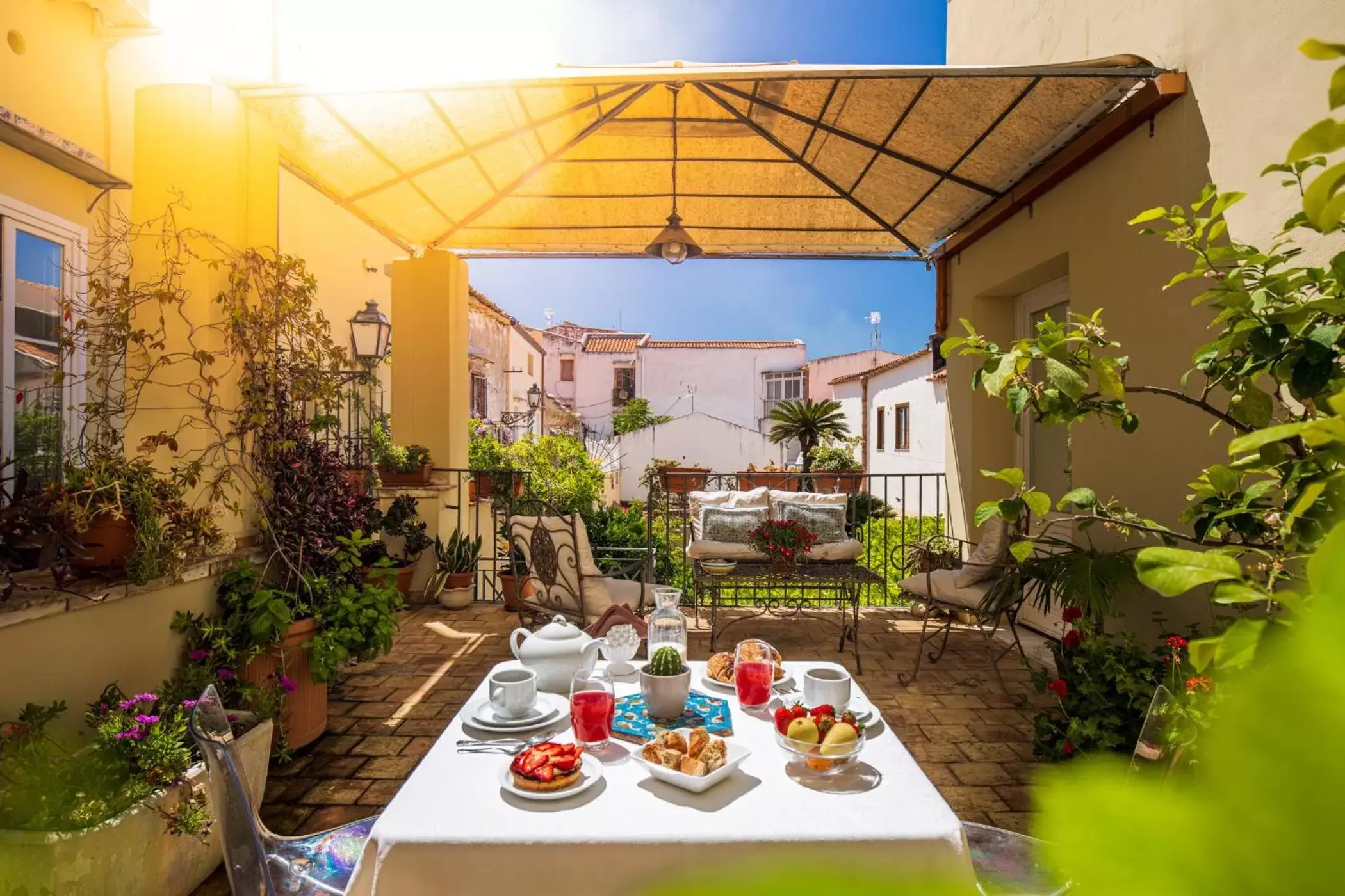 Patio, Restaurant/Places to Eat in B&B Sant'Agostino