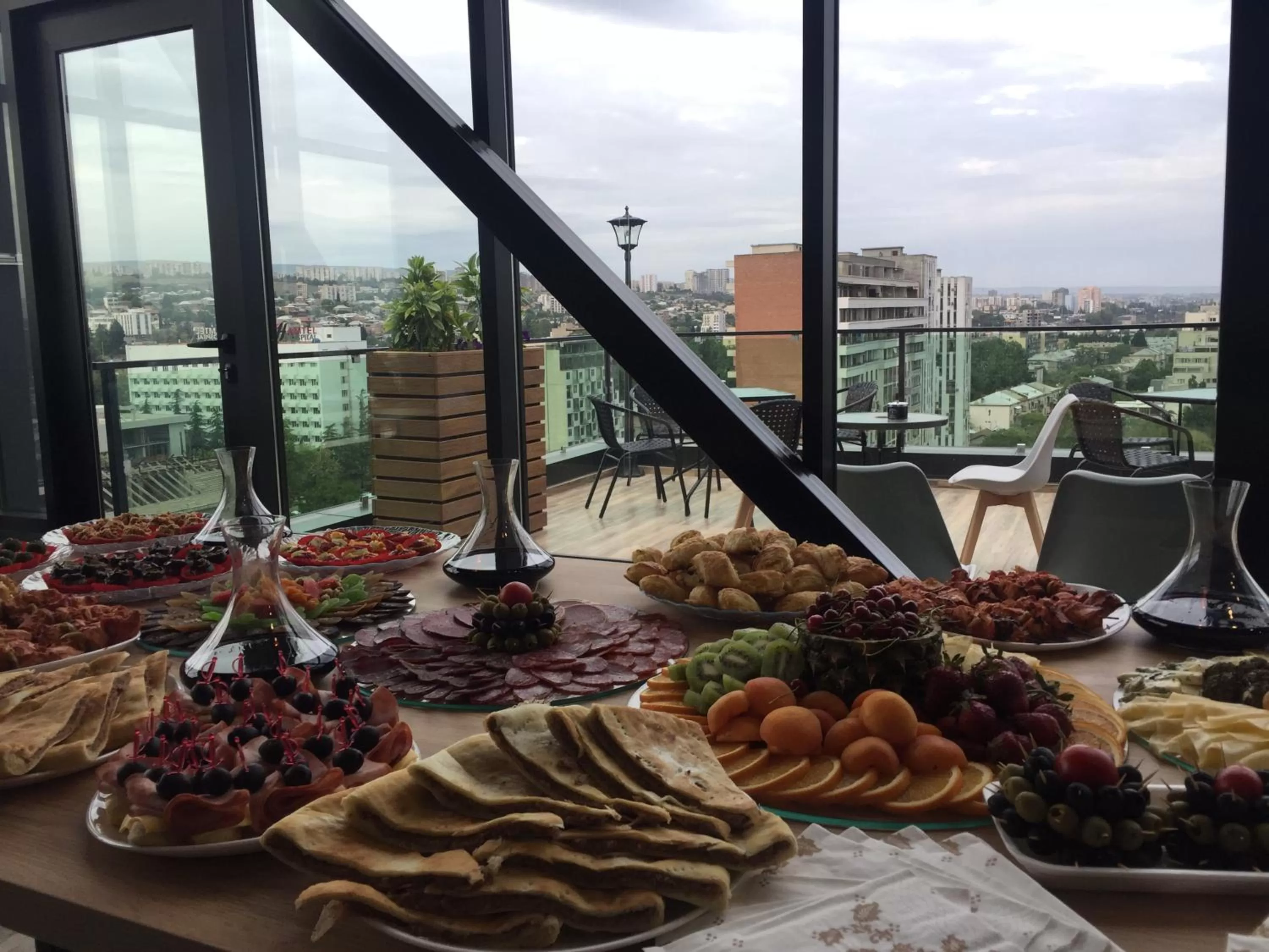Food and drinks in Hotel Grand View in Tbilisi