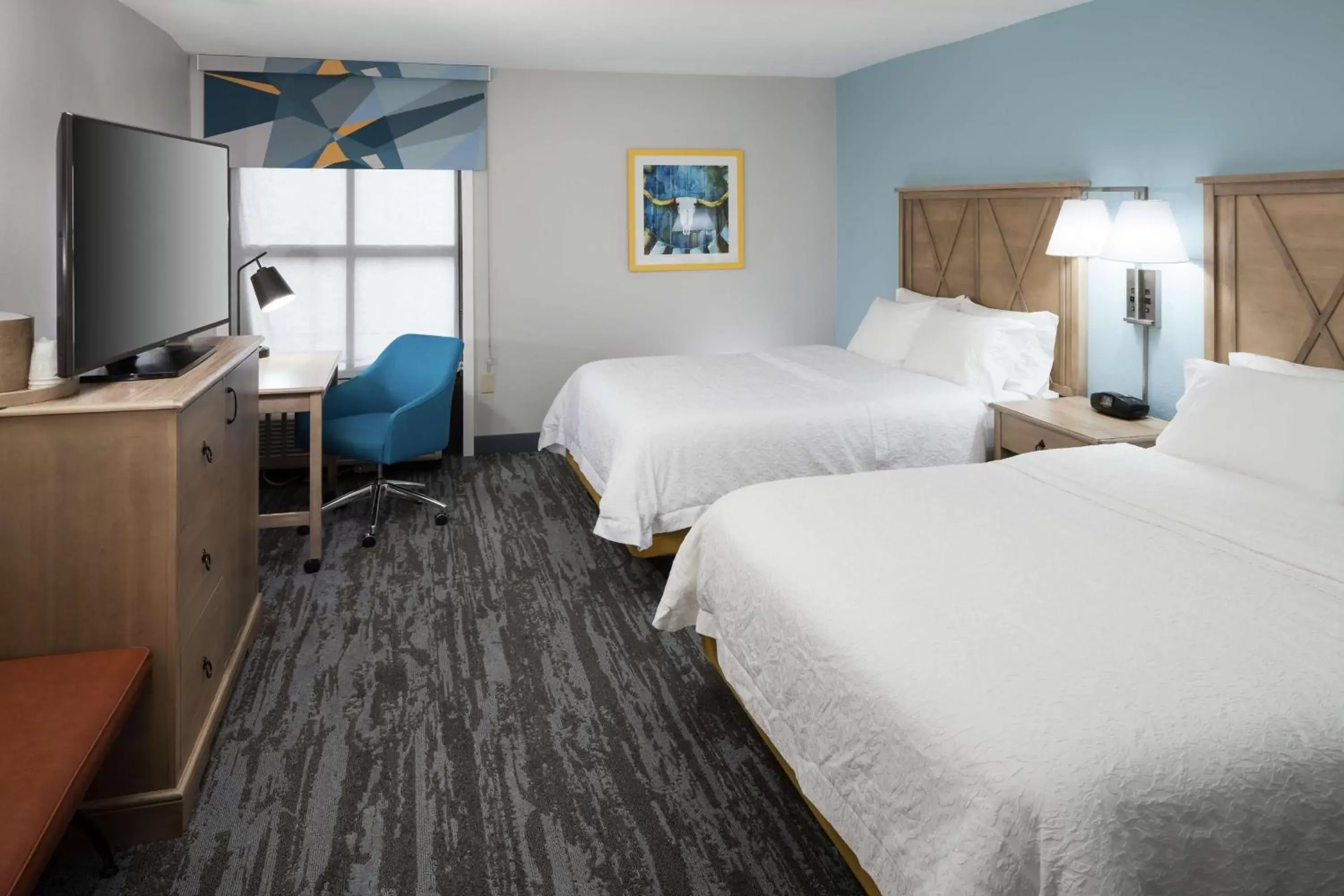 Queen Room with Two Queen Beds - Disability Access/Non-Smoking in Hampton Inn Austin Round Rock