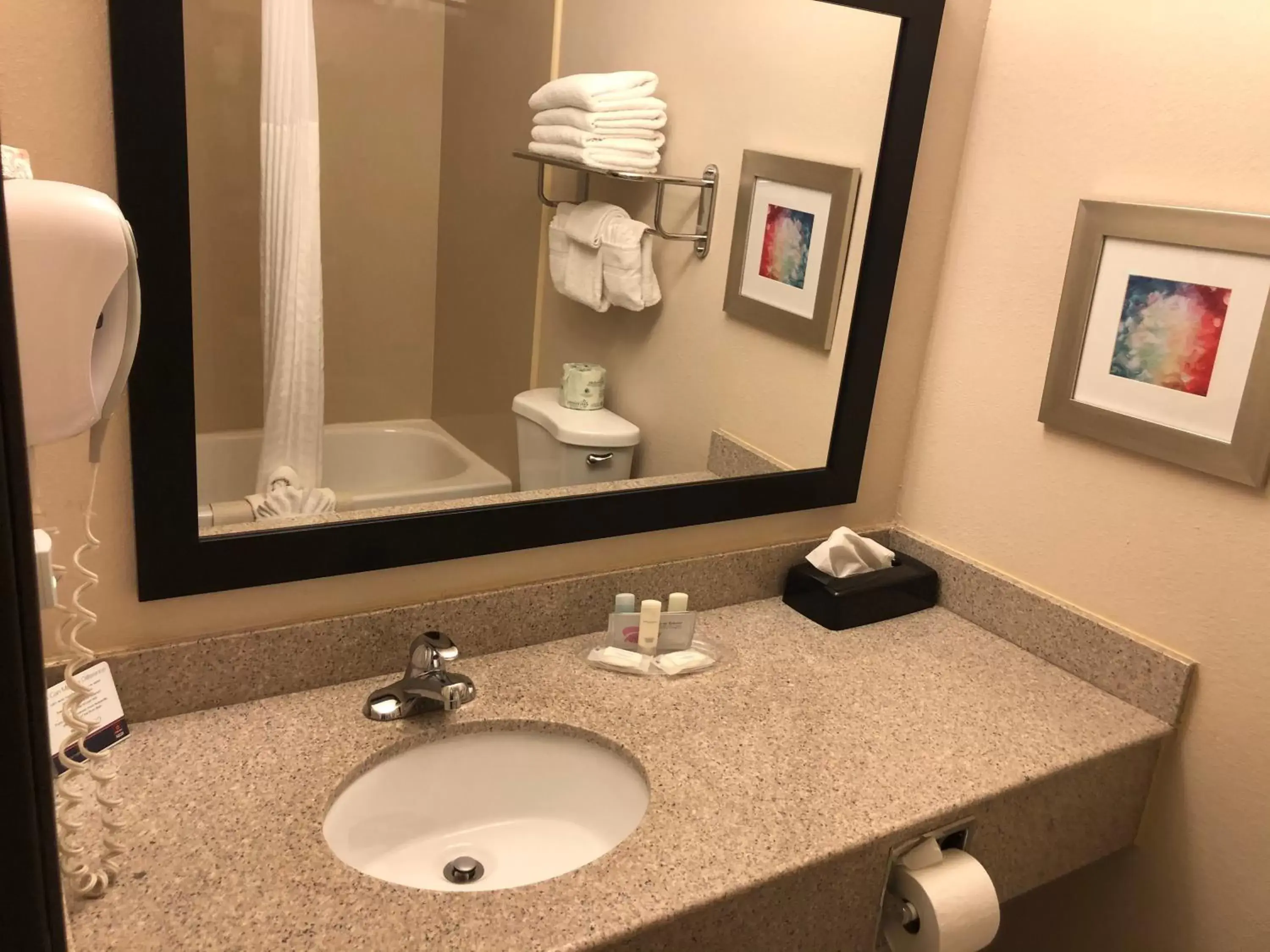 Bathroom in Clarion Hotel Rock Springs Wyoming