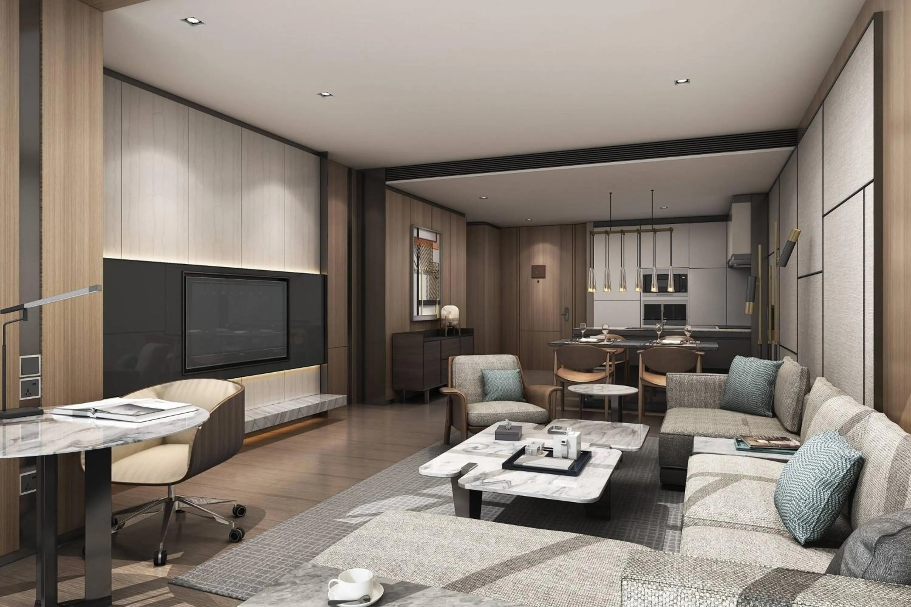 Photo of the whole room in Shenyang Marriott Hotel