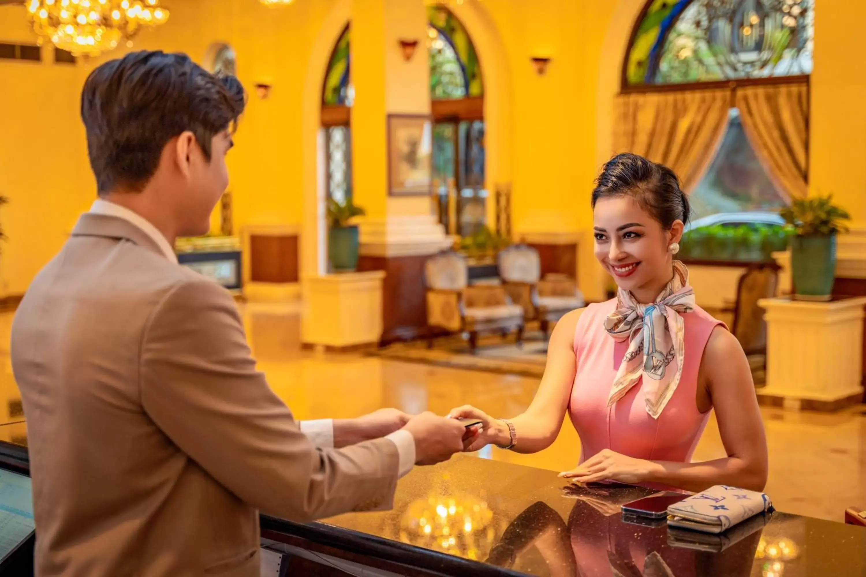 Lobby or reception in Hotel Majestic Saigon