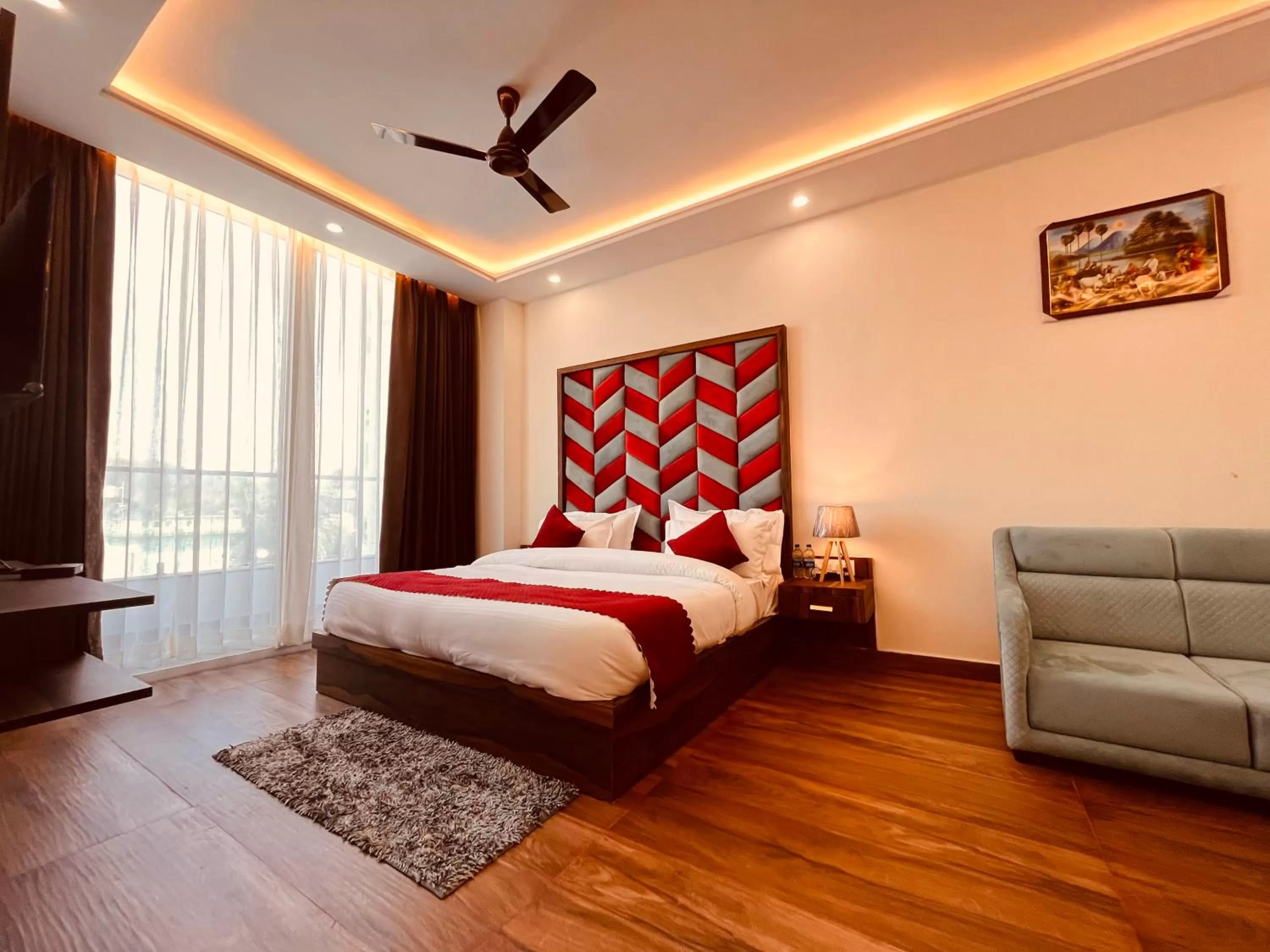 Bed in Hotel Gange, Haridwar