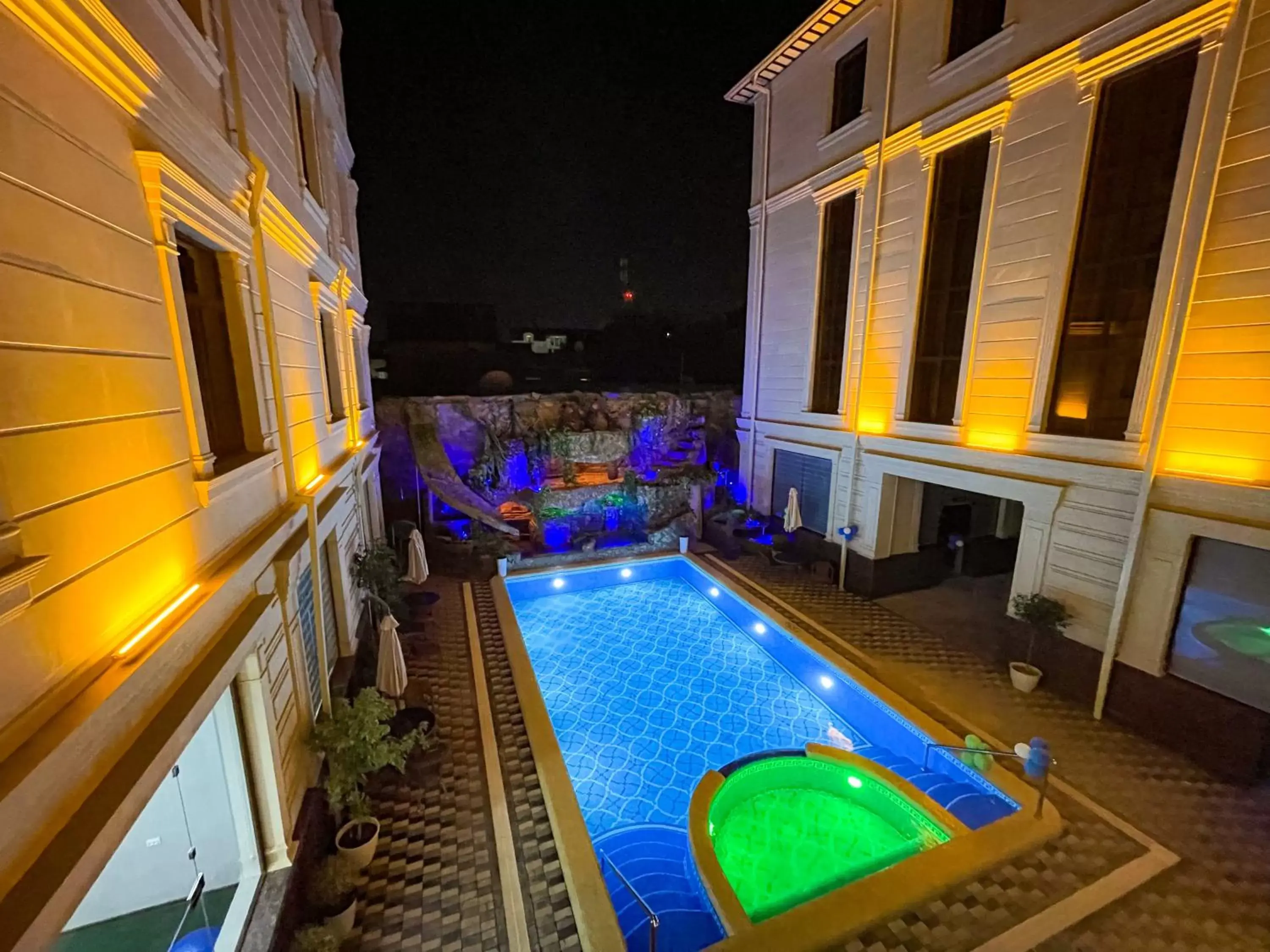 Night, Pool View in Medina Hotel Samarkand