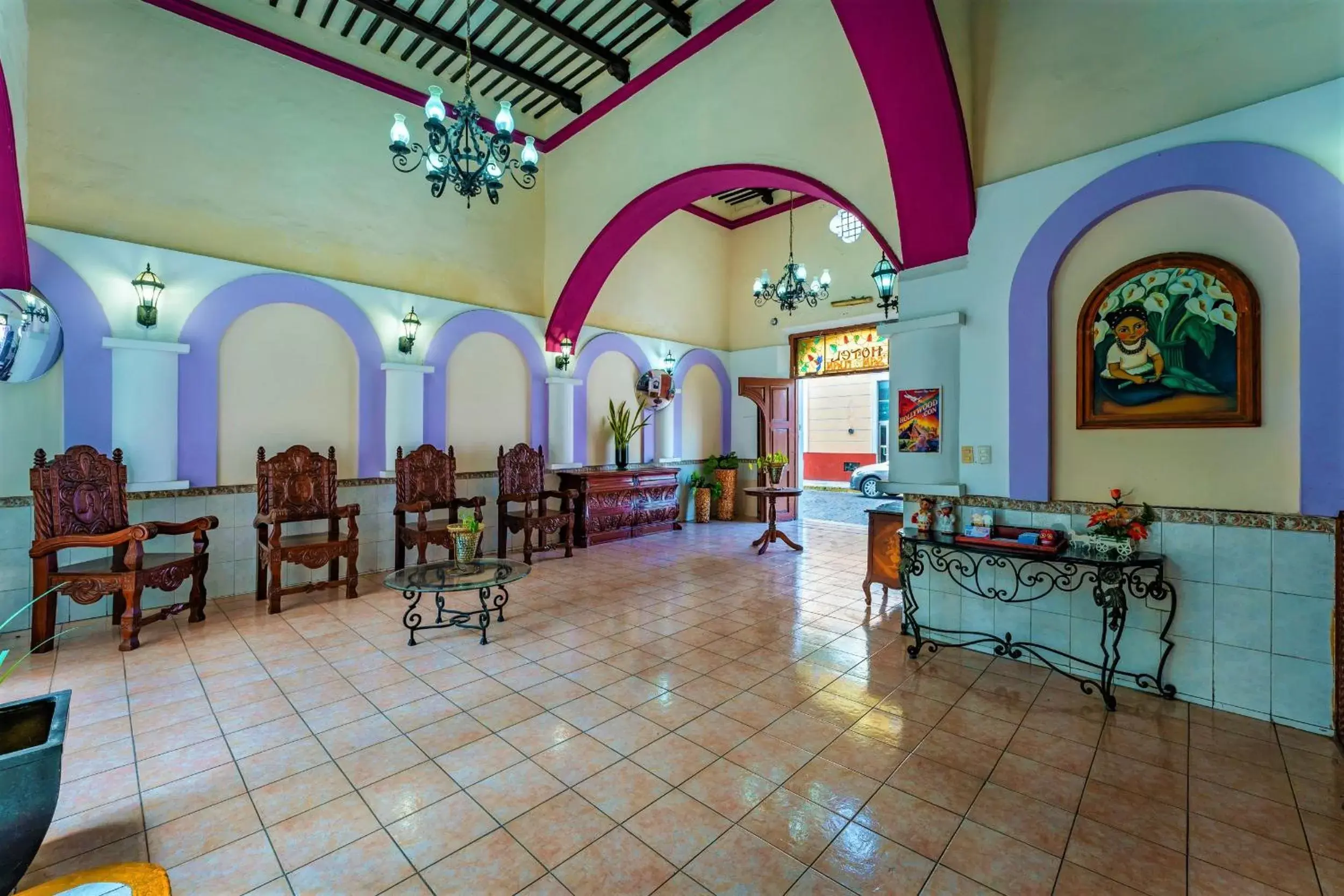 Living room, Restaurant/Places to Eat in Hotel San Juan Mérida