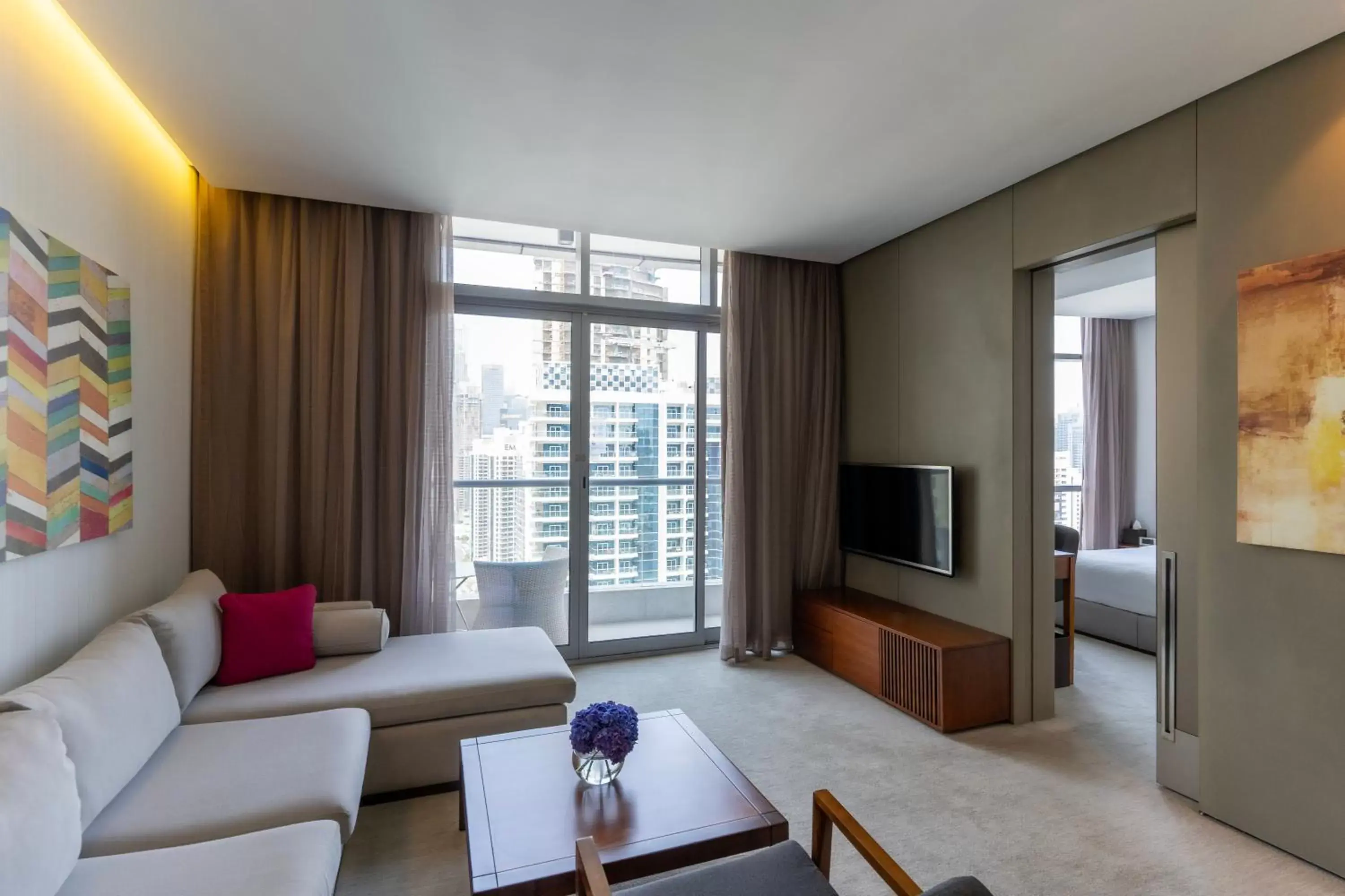Living room, Seating Area in InterContinental Dubai Marina, an IHG Hotel