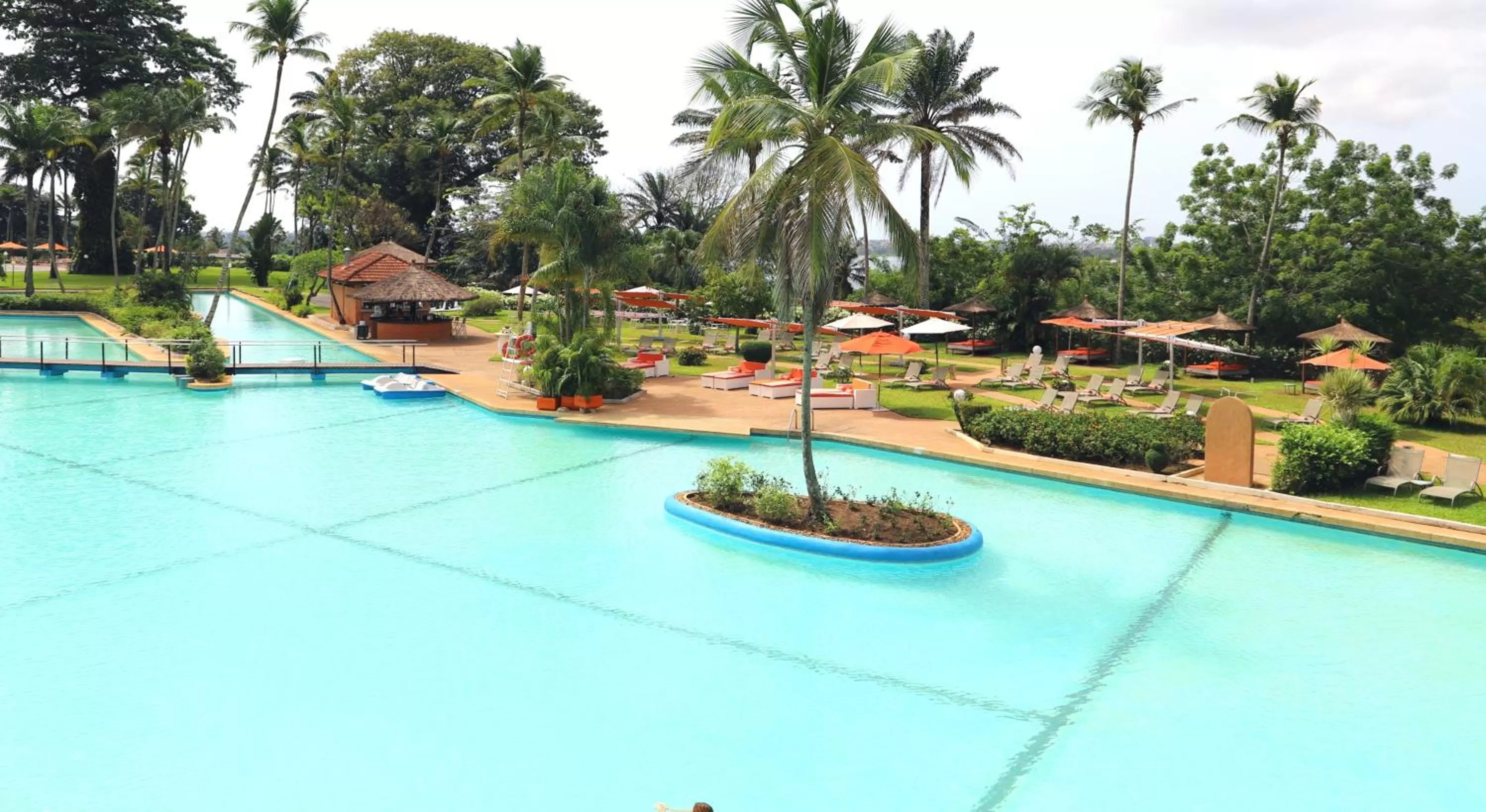 Pool view in Sofitel Abidjan Hotel Ivoire