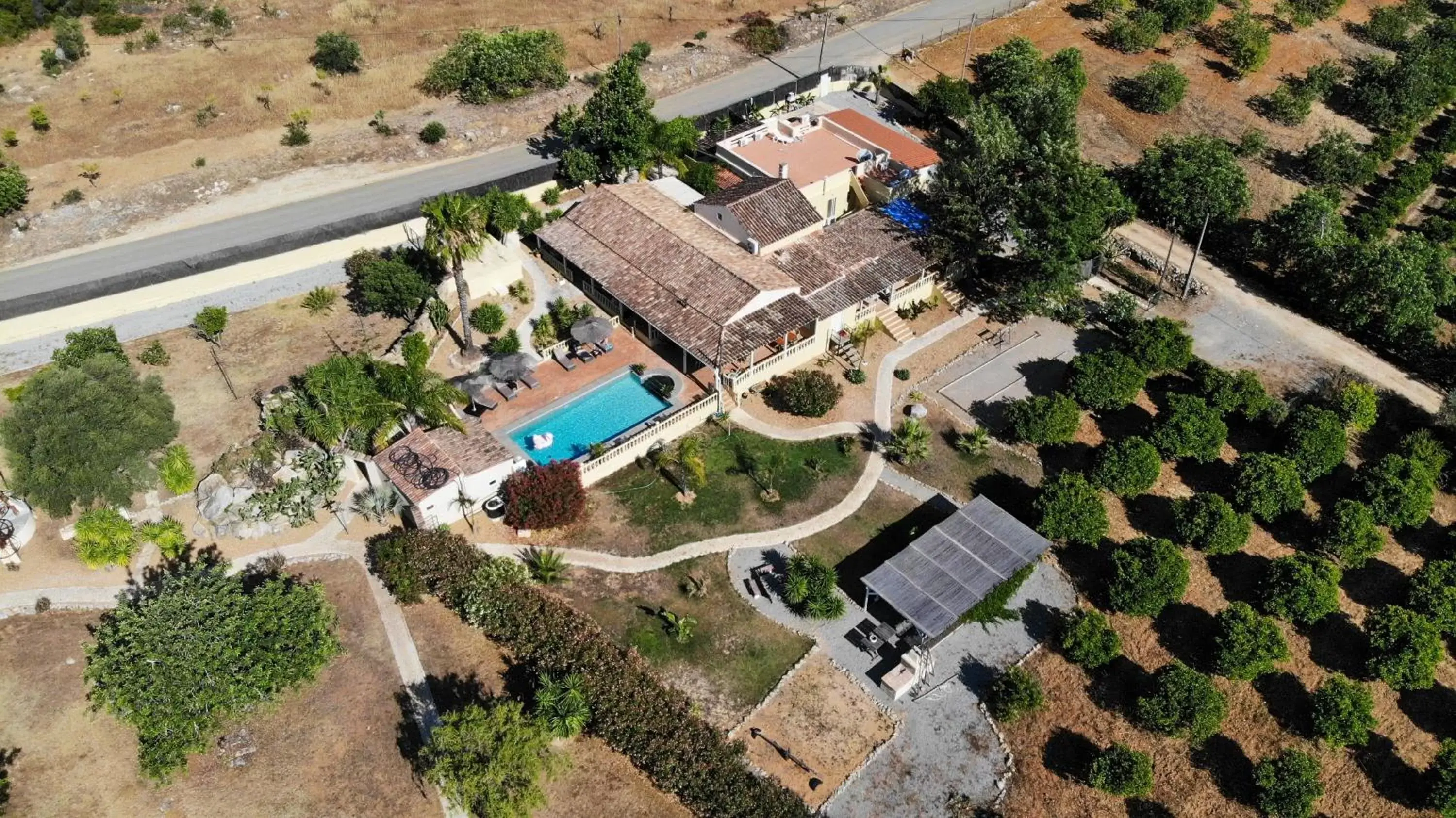 Bird's eye view, Bird's-eye View in Quinta Pereiro Tropic Garden, Algarve