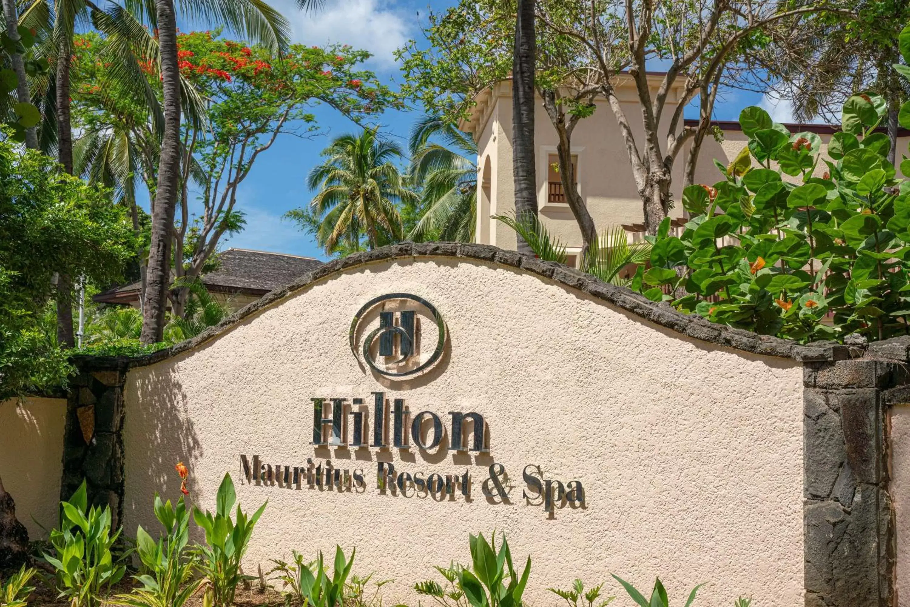 Property building, Property Logo/Sign in Hilton Mauritius Resort & Spa