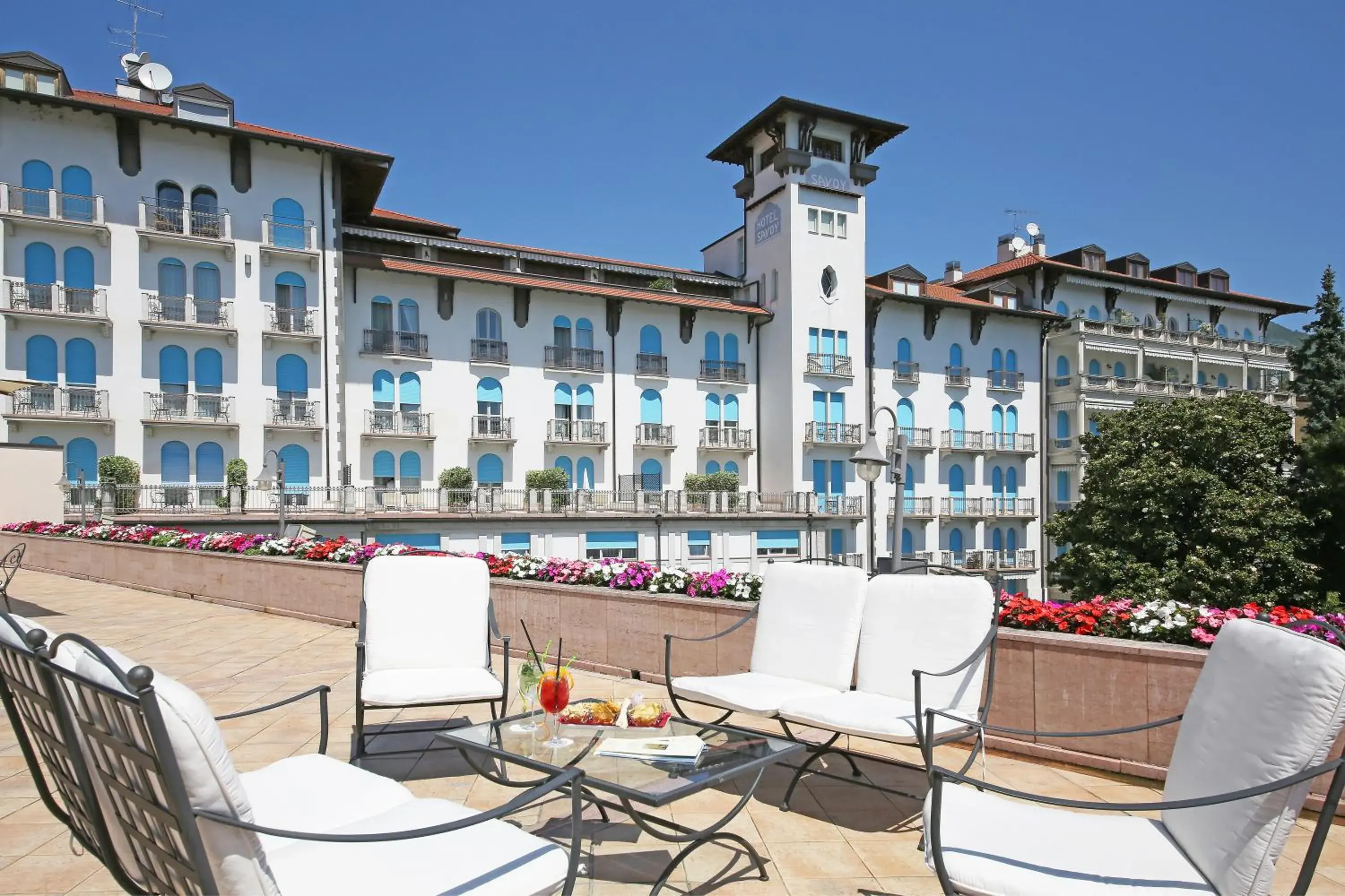 Balcony/Terrace, Property Building in Hotel Savoy Palace