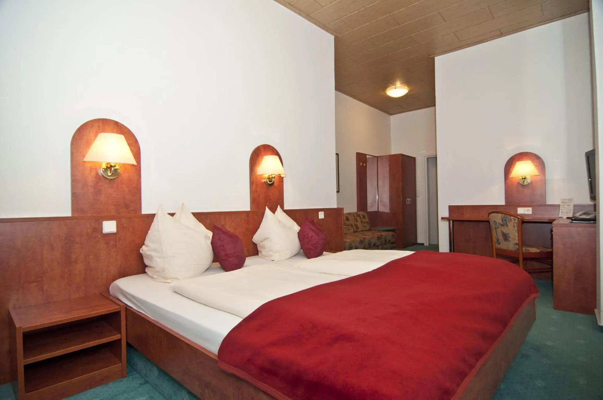 Bed in Hotel Hansa