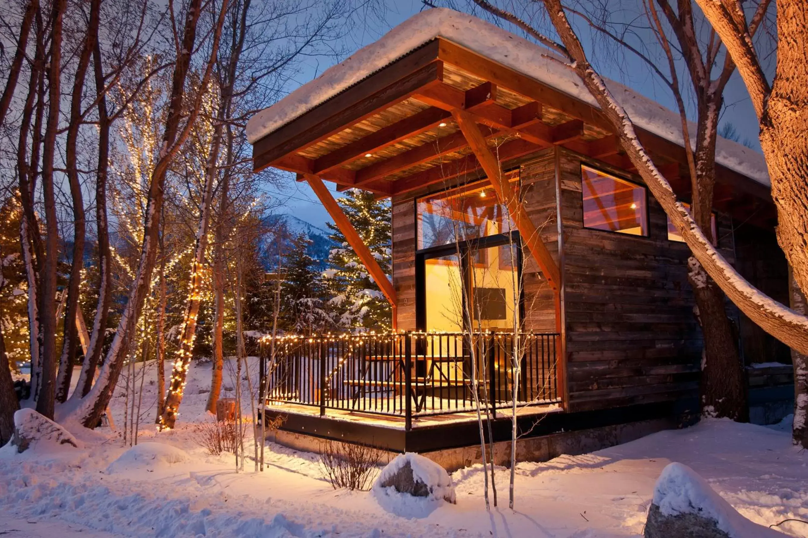 Facade/entrance, Winter in Fireside Resort