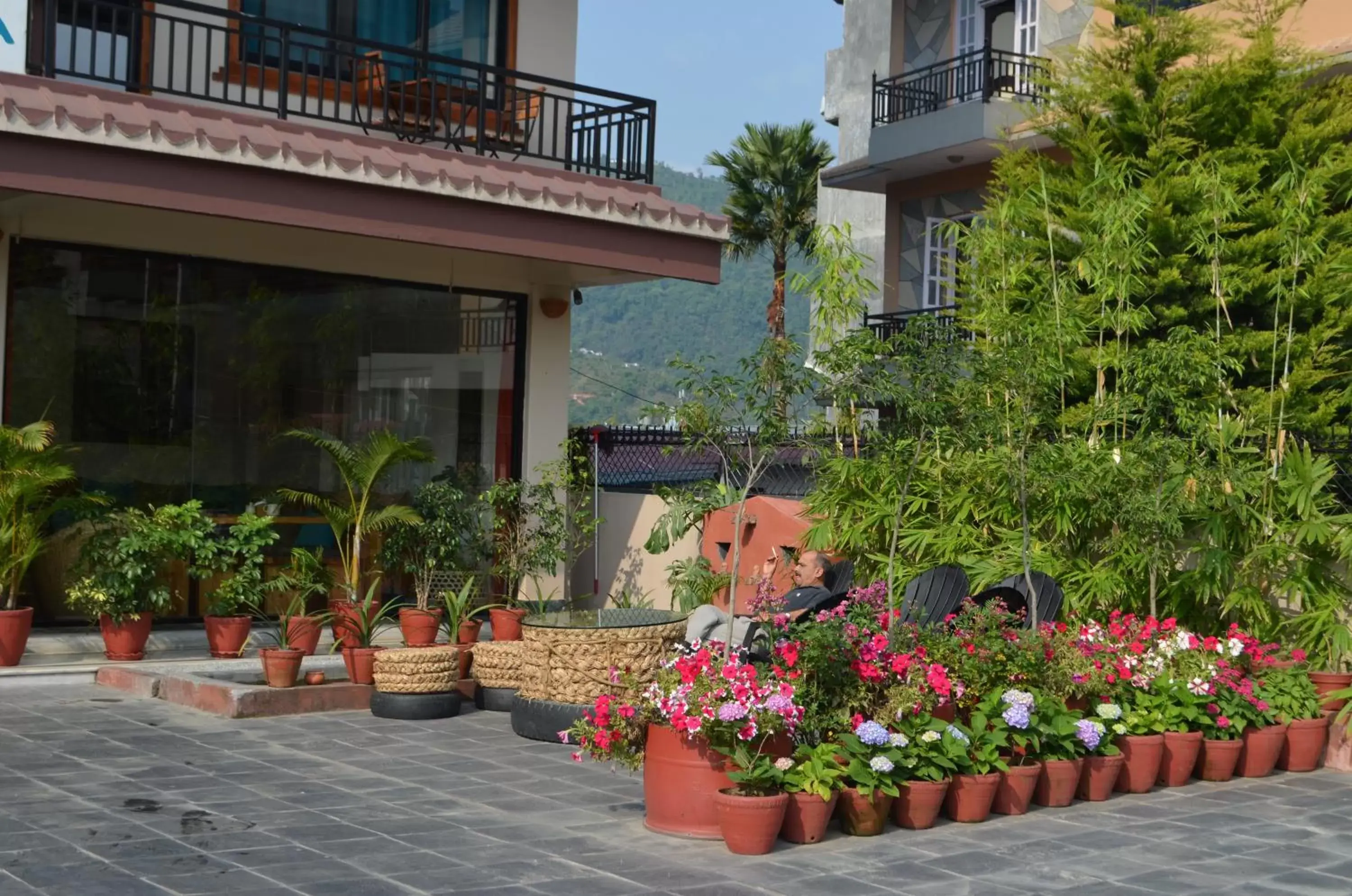 Garden, Property Building in Hotel Karuna