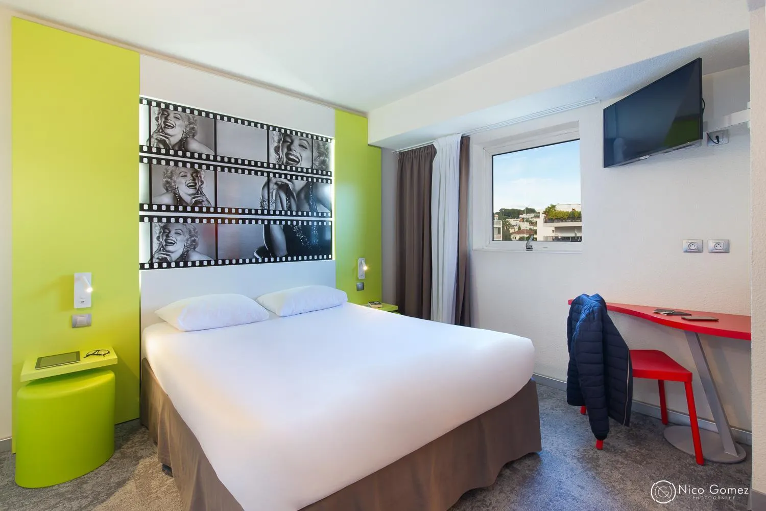 Bed in ibis Styles Cannes Le Cannet