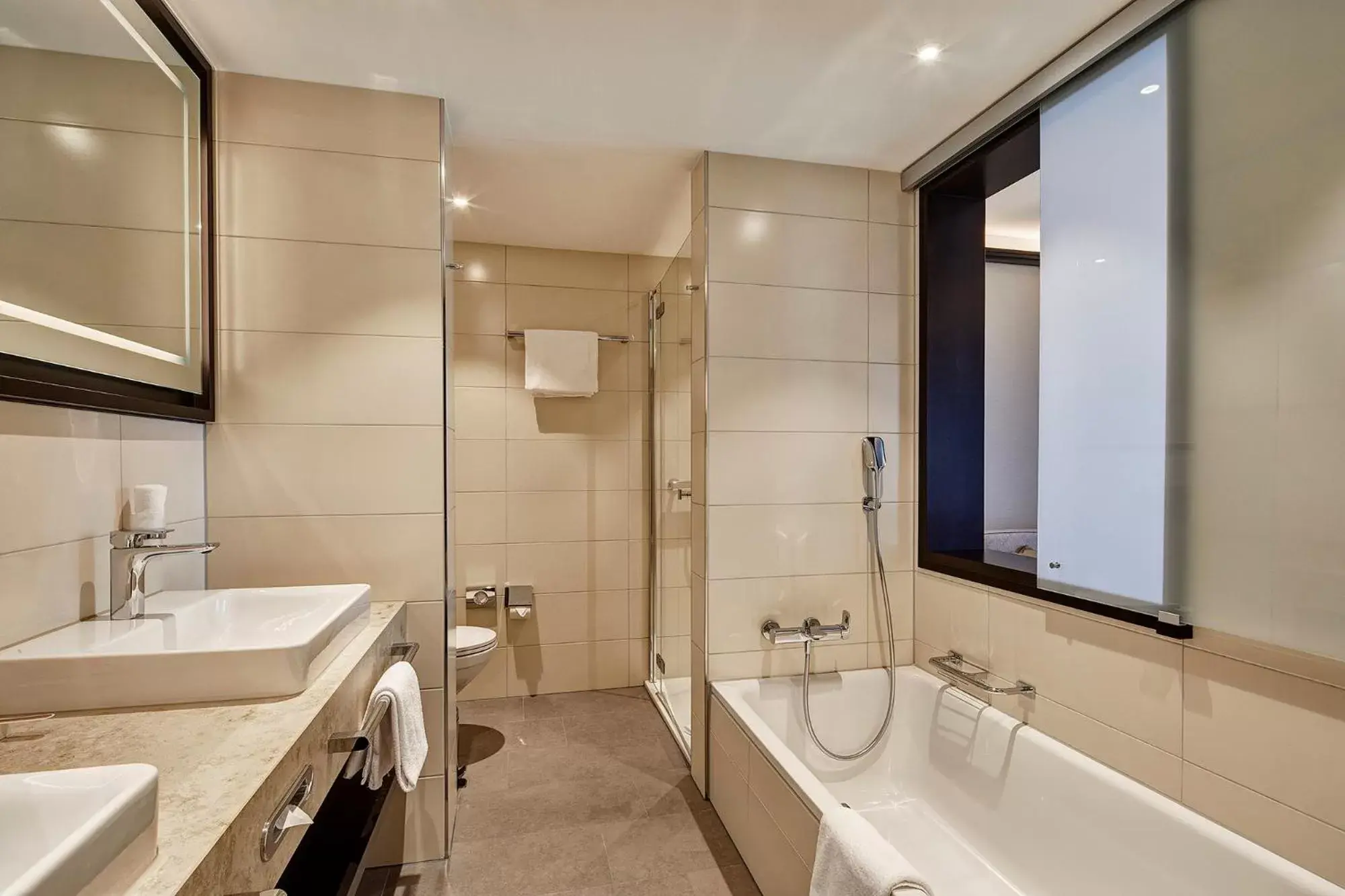 Shower, Bathroom in Hotel Monopol Luzern