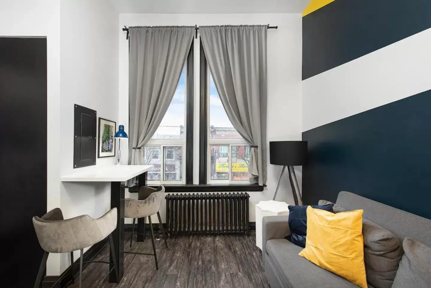 Living room, Seating Area in Queen Street Lofts