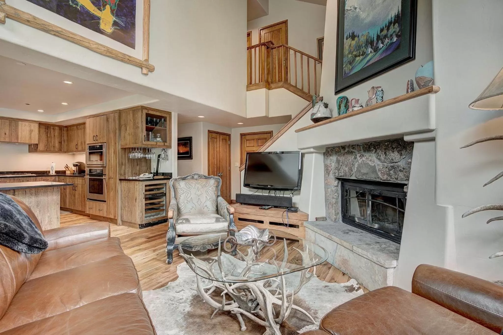 Living room in The Pines Lodge, a RockResort