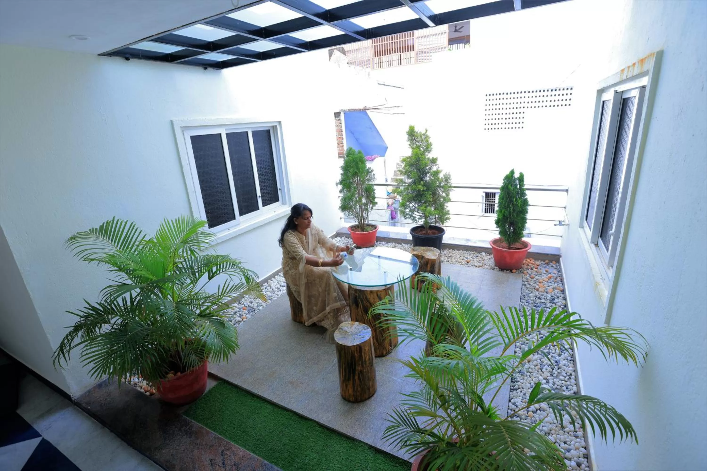 Garden in Thiru Pavilion Retreat