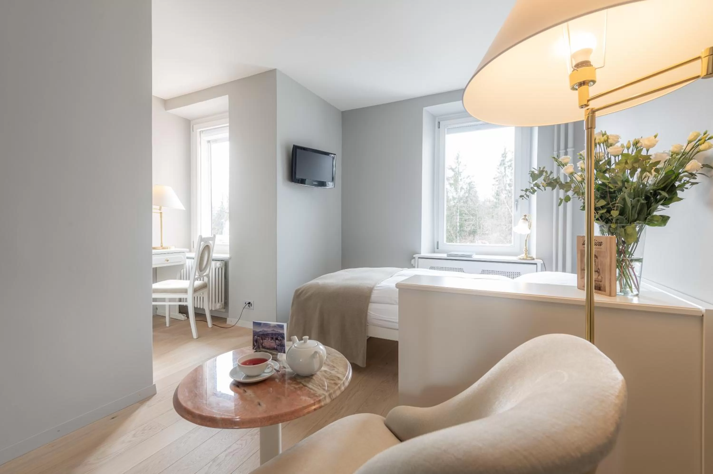 Bed in Romantik Hotel Schweizerhof & Spa Flims