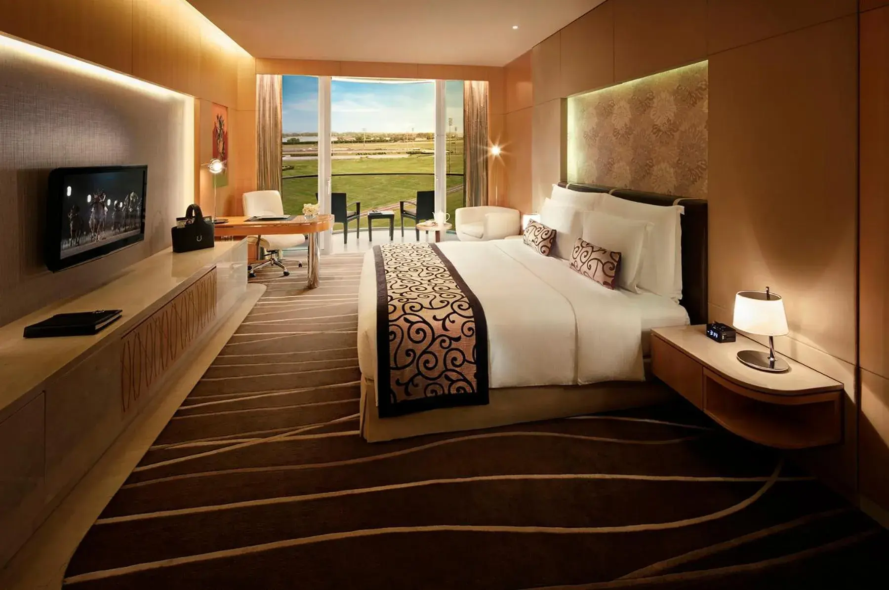 Bed in The Meydan Hotel