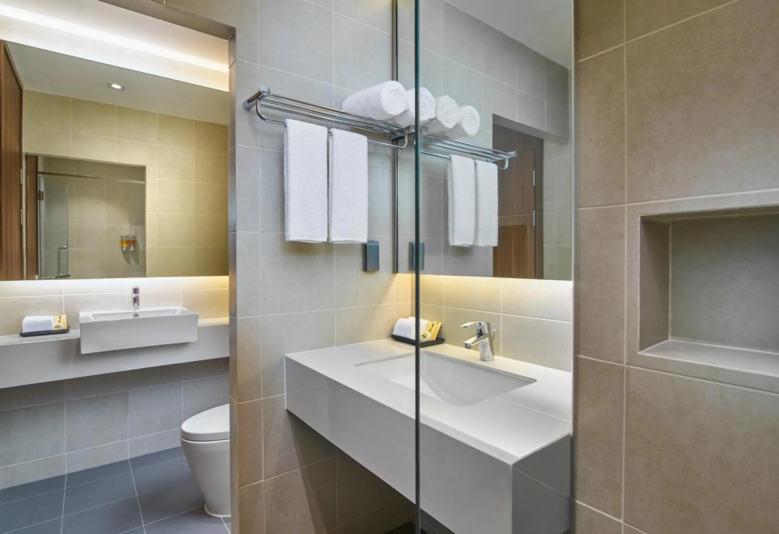 Bathroom in Amp Am House Bangkok Hotel