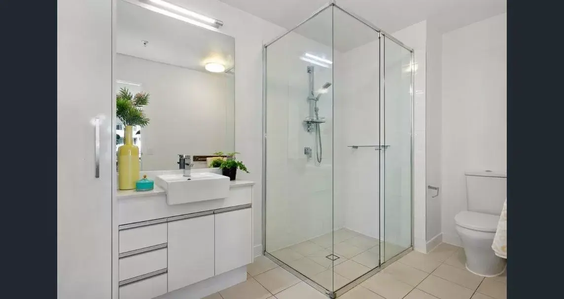 Bathroom in Link Portside Wharf Apartment Hotel