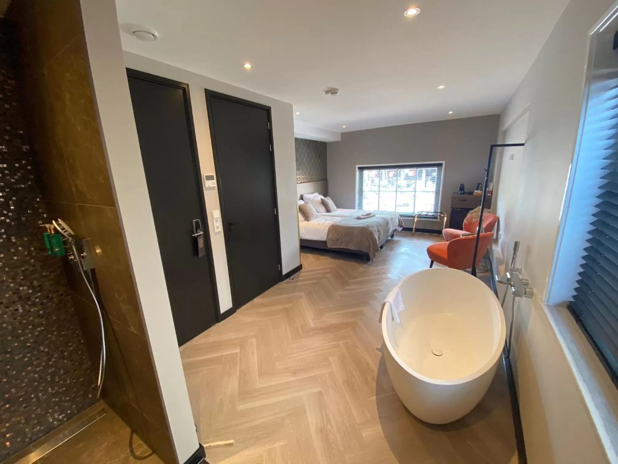 Bed in Harbour Suites Boutique Hotel