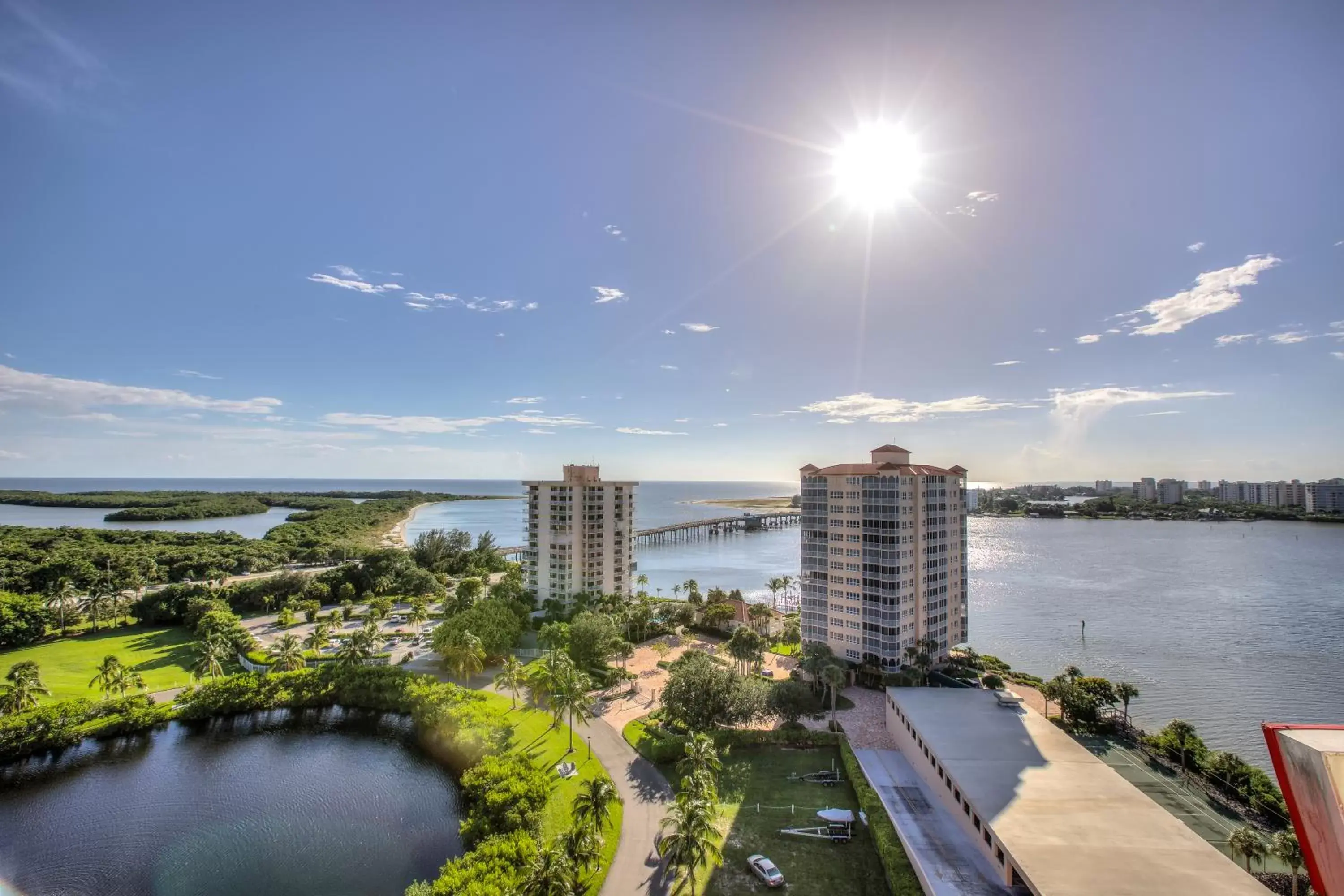 Bird's eye view in Lovers Key Resort