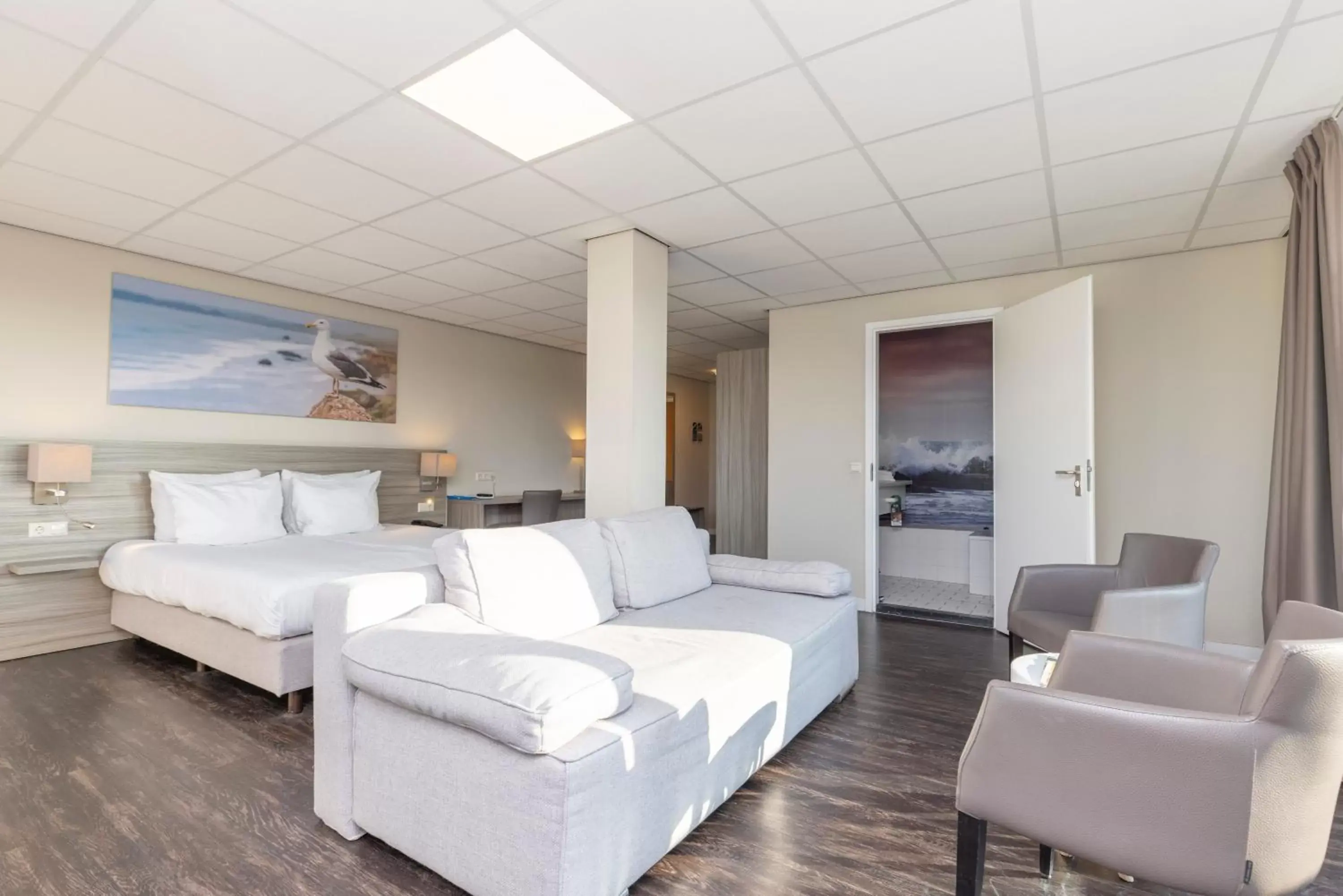 Bedroom, Bed in Fletcher Badhotel Callantsoog Bedroom, Bed in Fletcher Badhotel Callantsoog