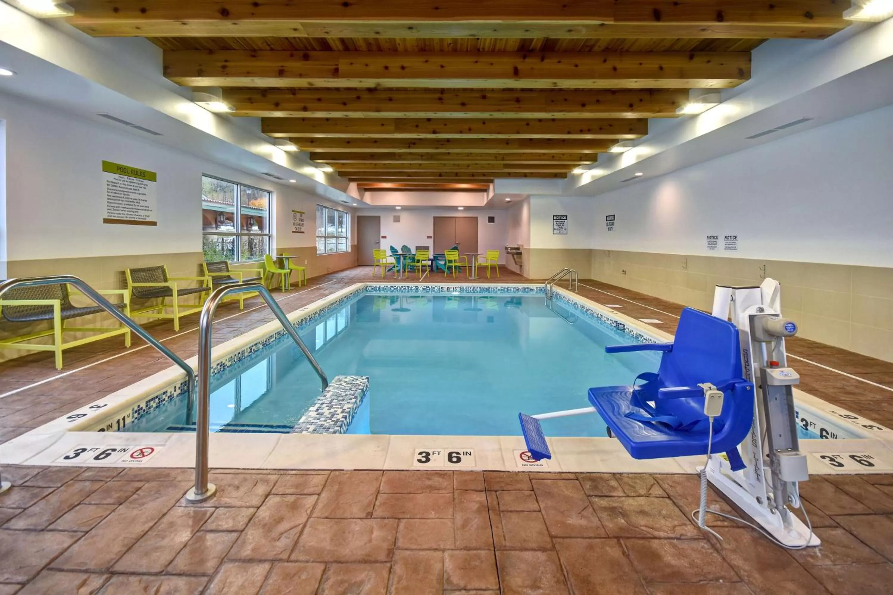Pool view in Home2 Suites Eau Claire South, Wi