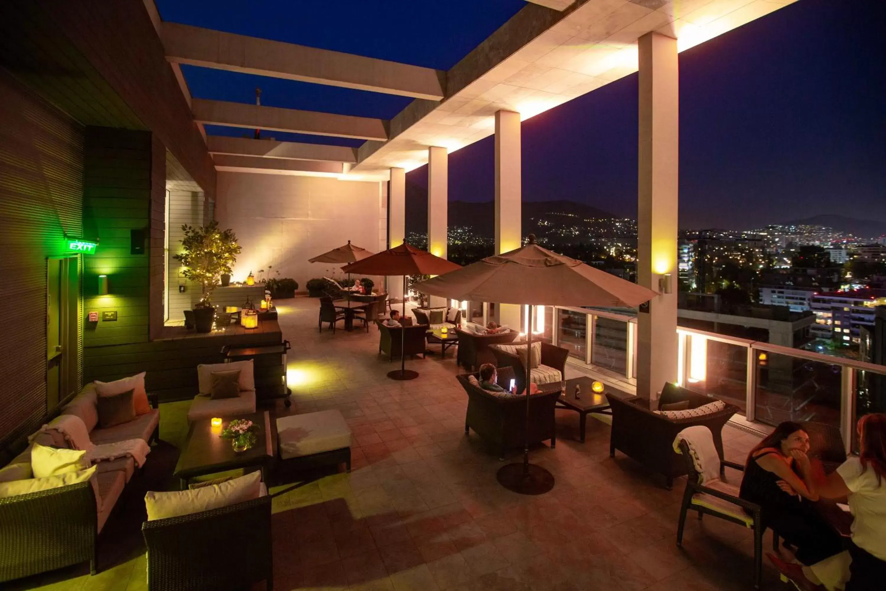 Balcony/Terrace, Restaurant/Places to Eat in Hyatt Place Santiago/Vitacura