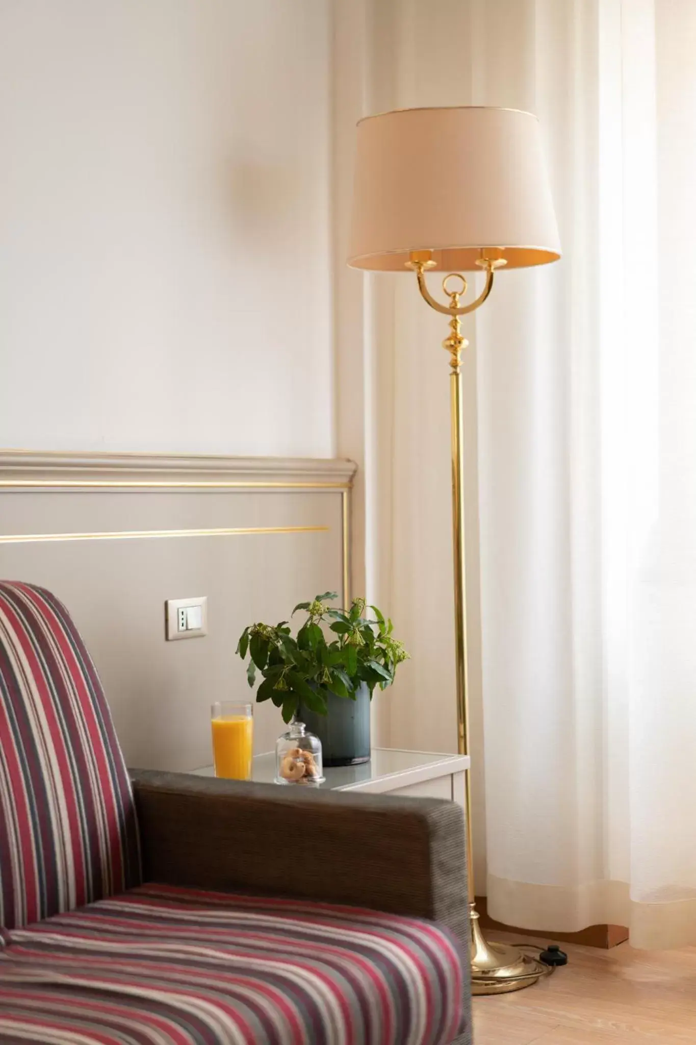 Decorative detail, Bed in Palazzo Porta Romana Hotel