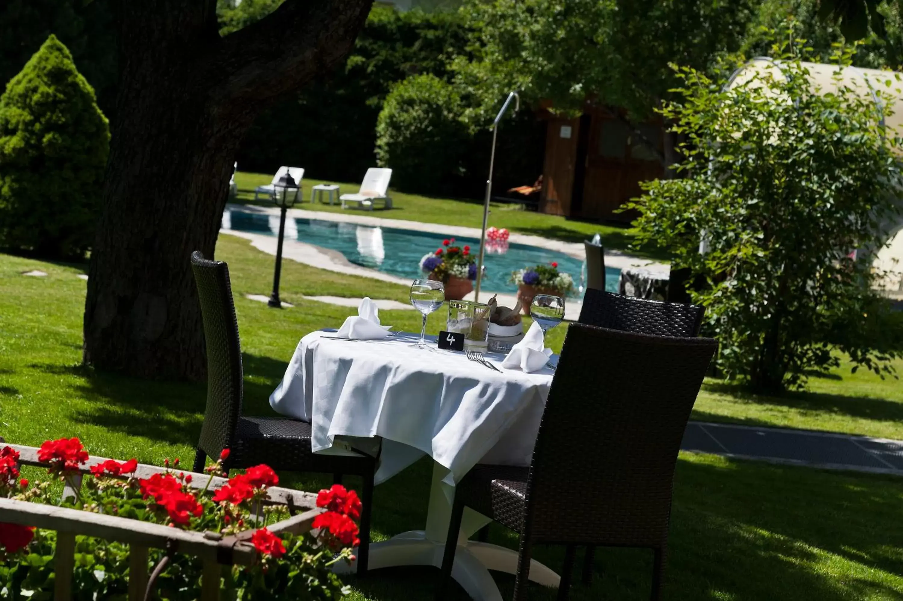 Restaurant/places to eat, Patio/Outdoor Area in Hotel ANDER