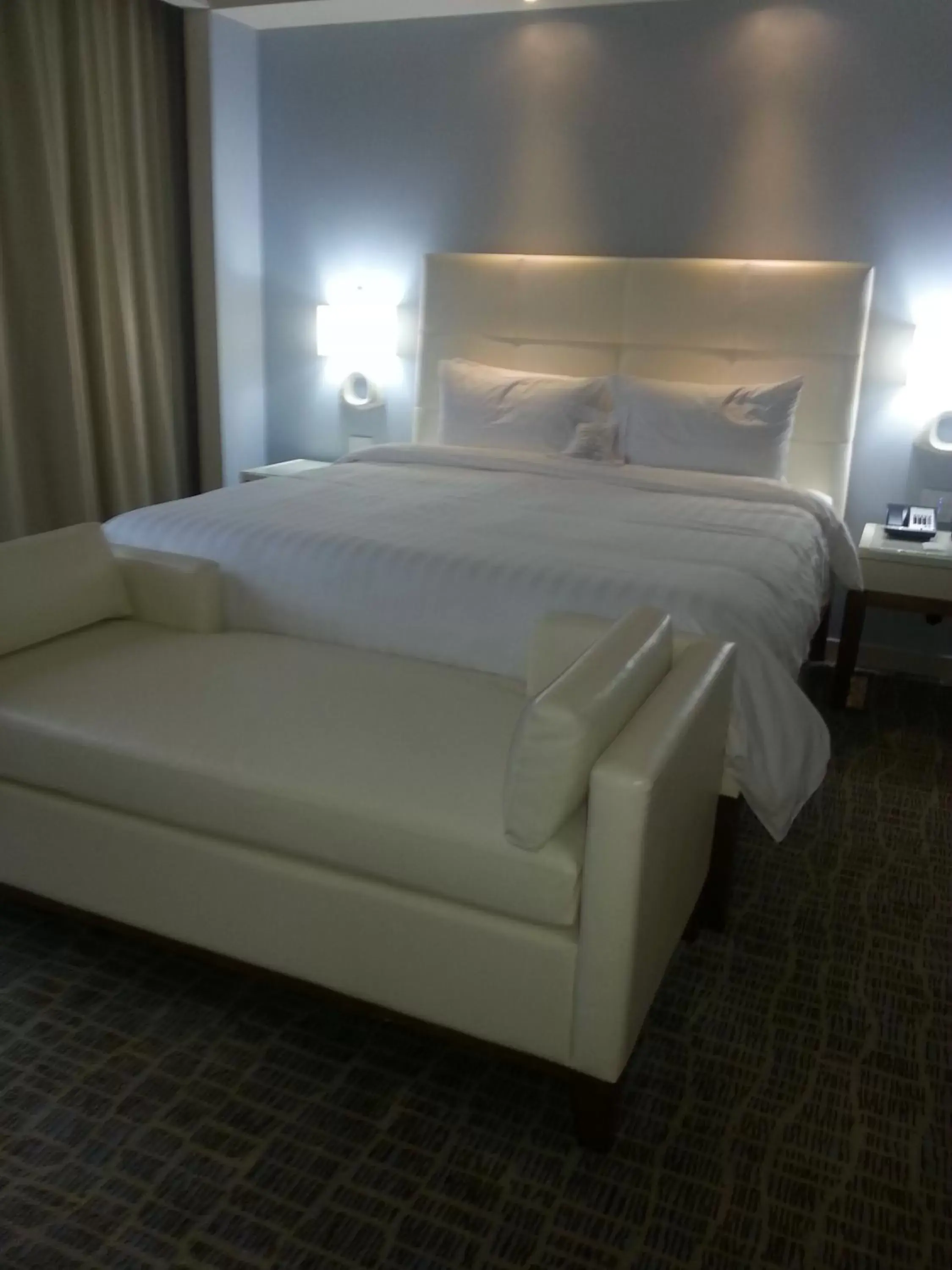 Bed in Global Hotel Panama