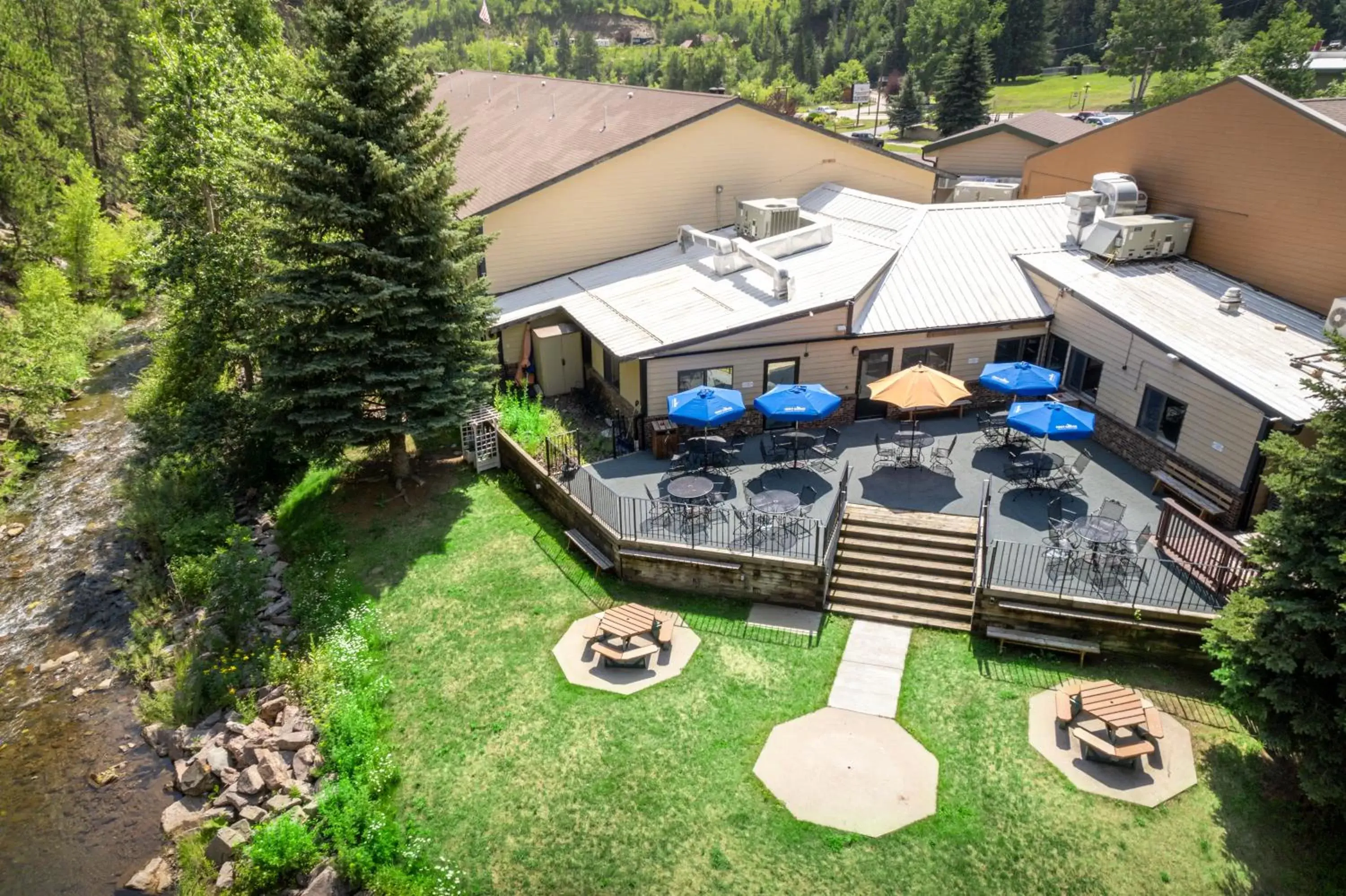 Patio, Bird's-eye View in Deadwood Gulch Resort, Trademark Collection by Wyndham