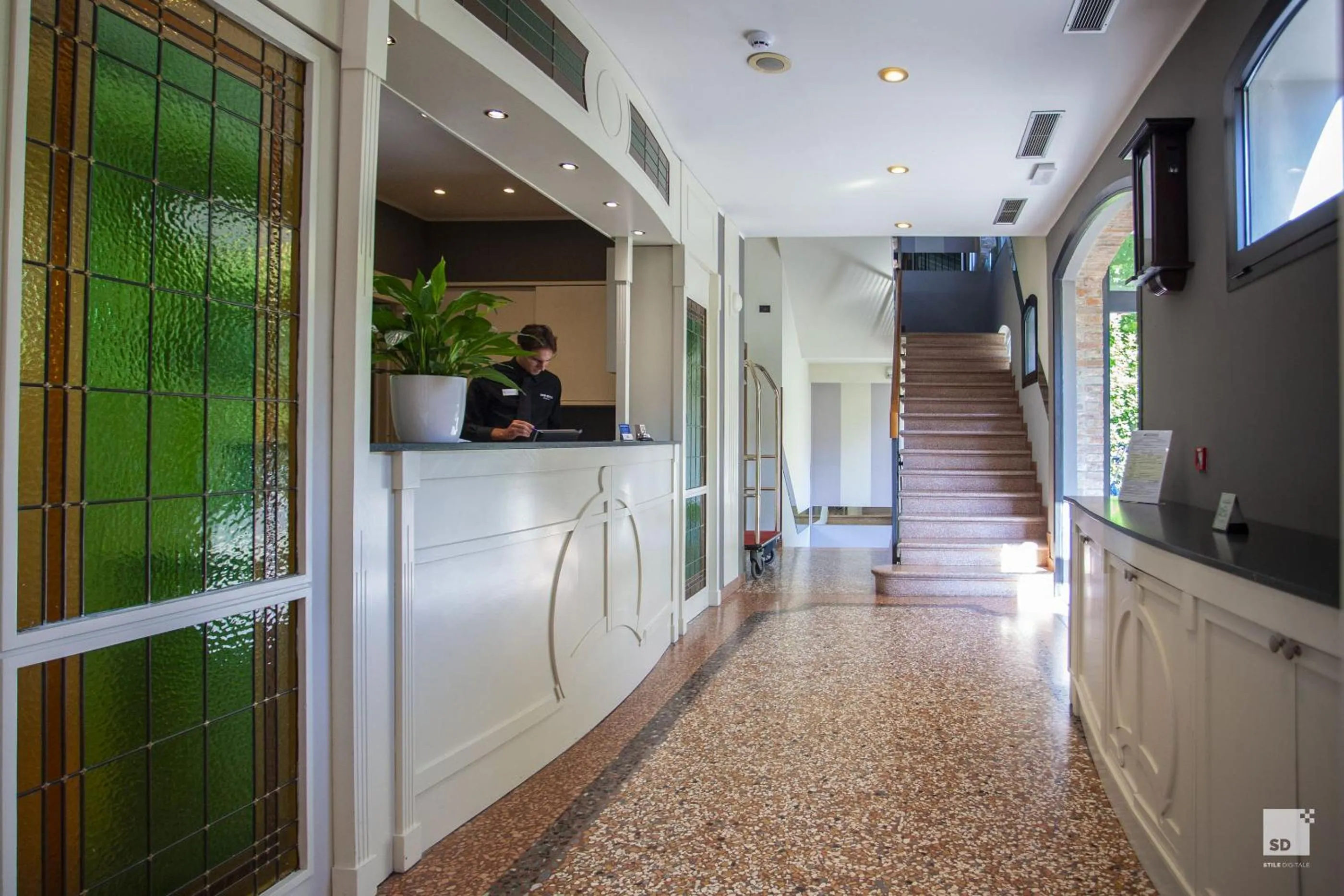 Lobby or reception in Savoia Hotel Country House Bologna