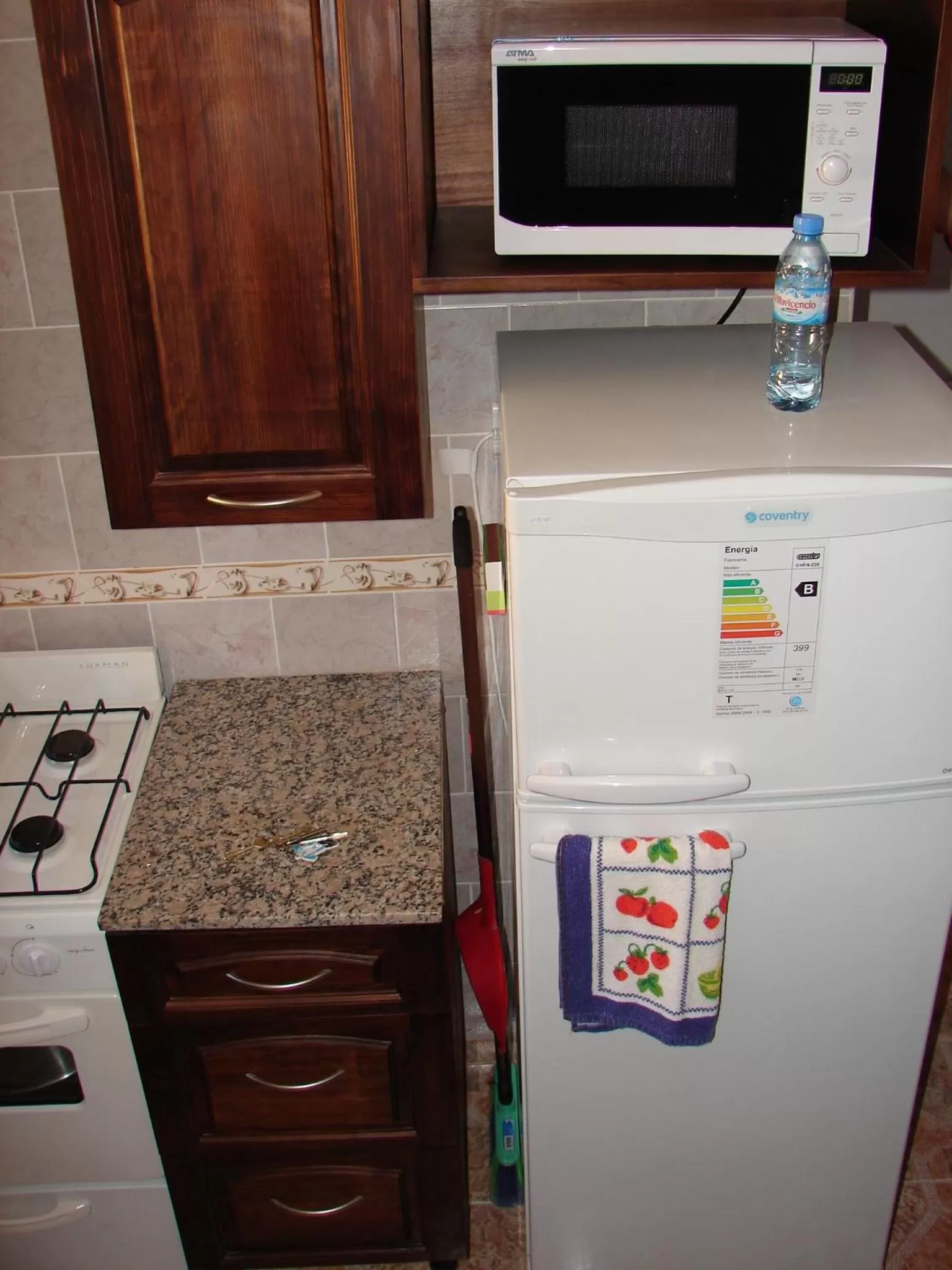 Kitchen or kitchenette in Cabañas Marias del Sur