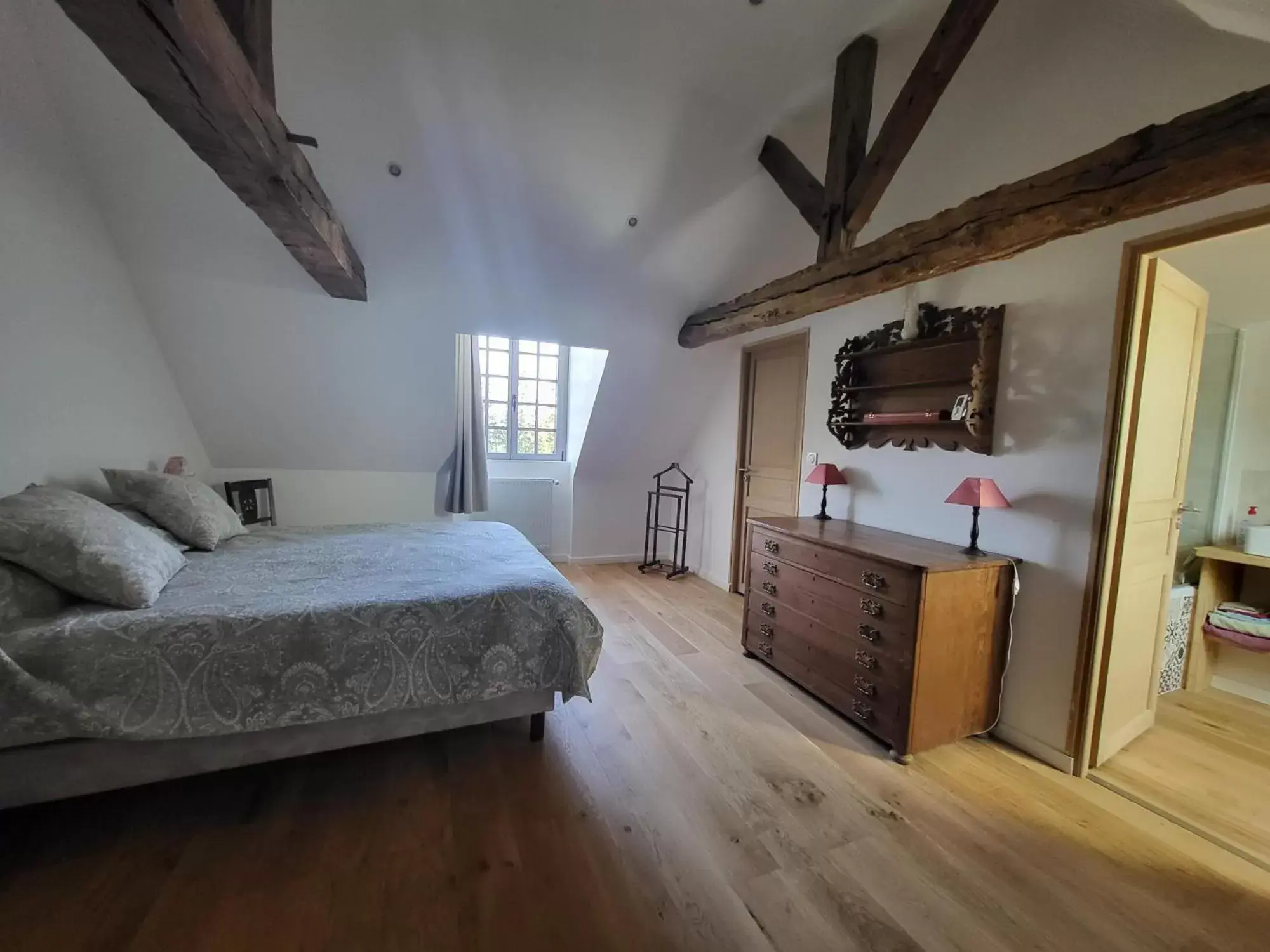 Bed in Manoir de la Garaye - suite parentale