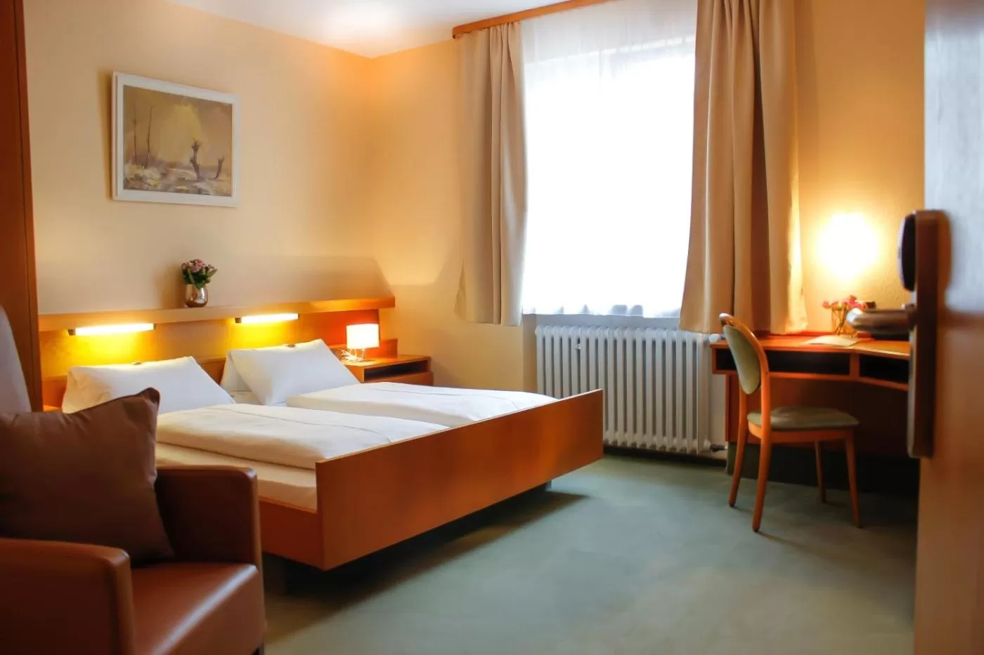 Bed in City Hotel Würzburg