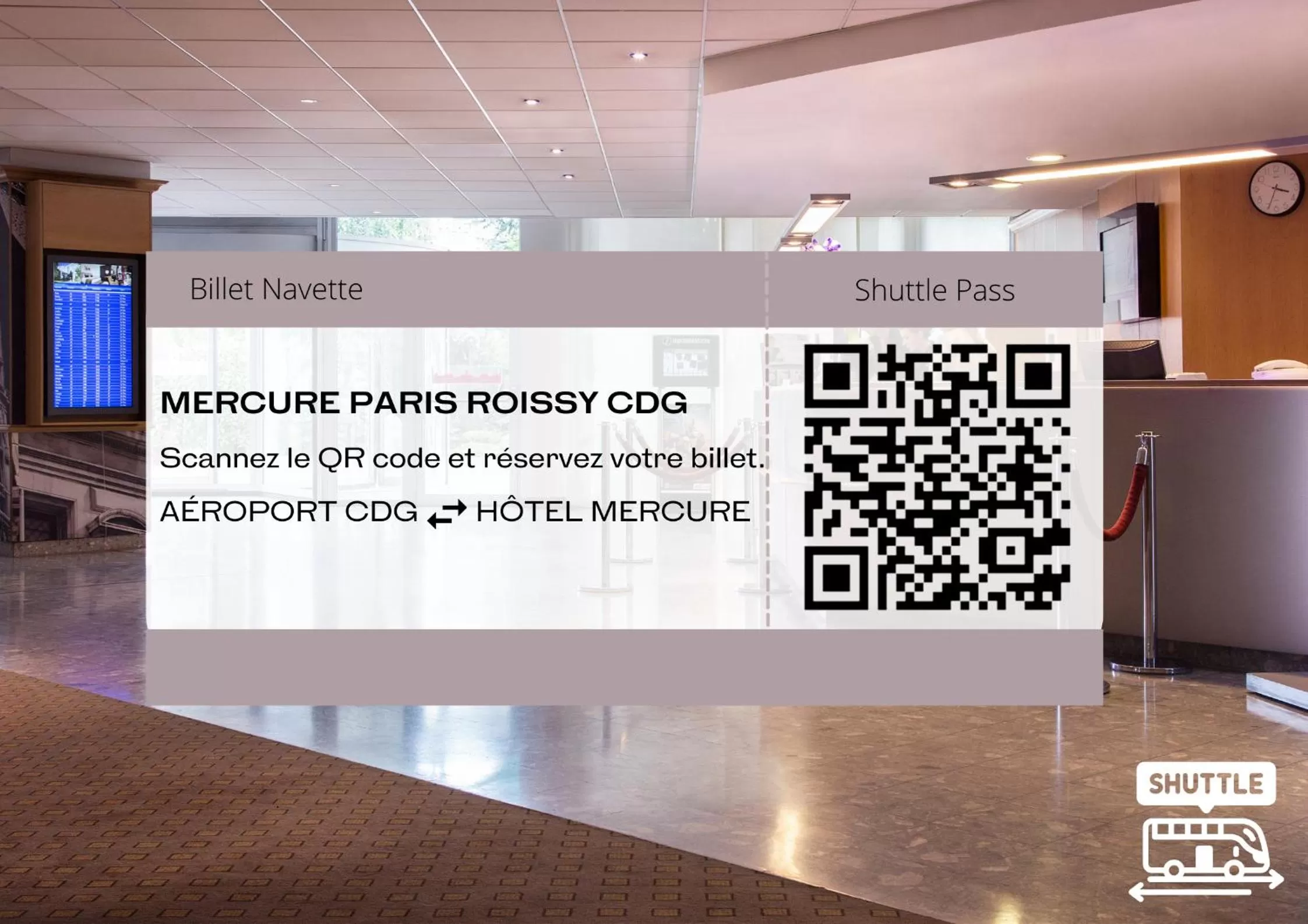 shuttle in Mercure Paris Roissy CDG