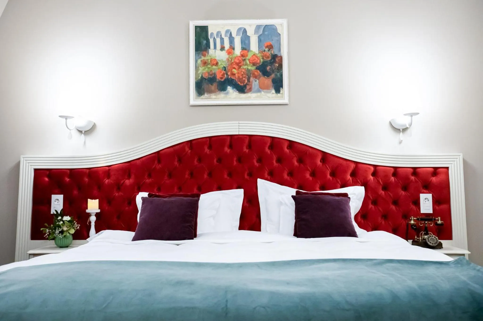 Bed in Grand Hotel Traian