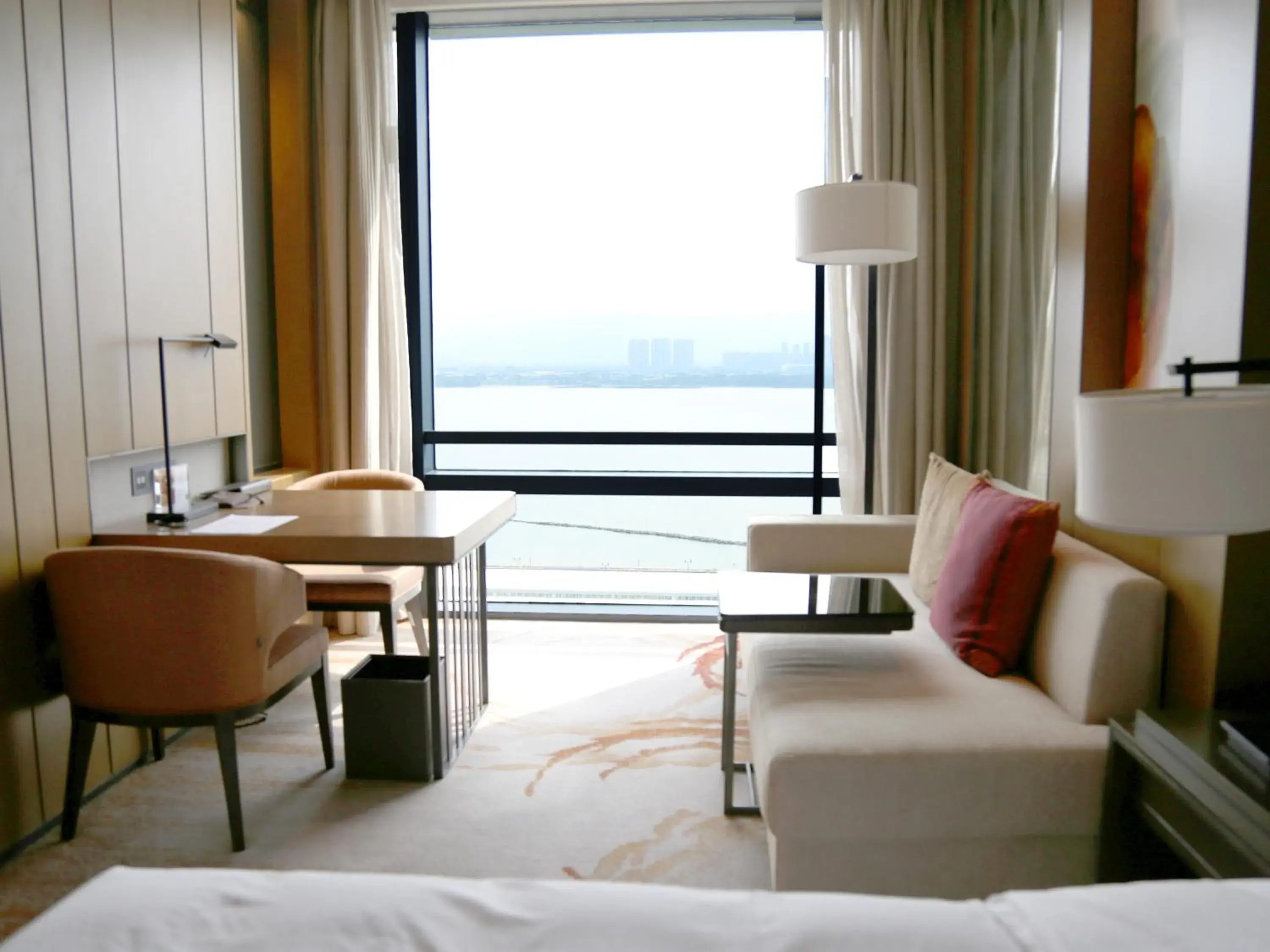 Bed in Hyatt Regency Fuzhou Cangshan Bed in Hyatt Regency Fuzhou Cangshan