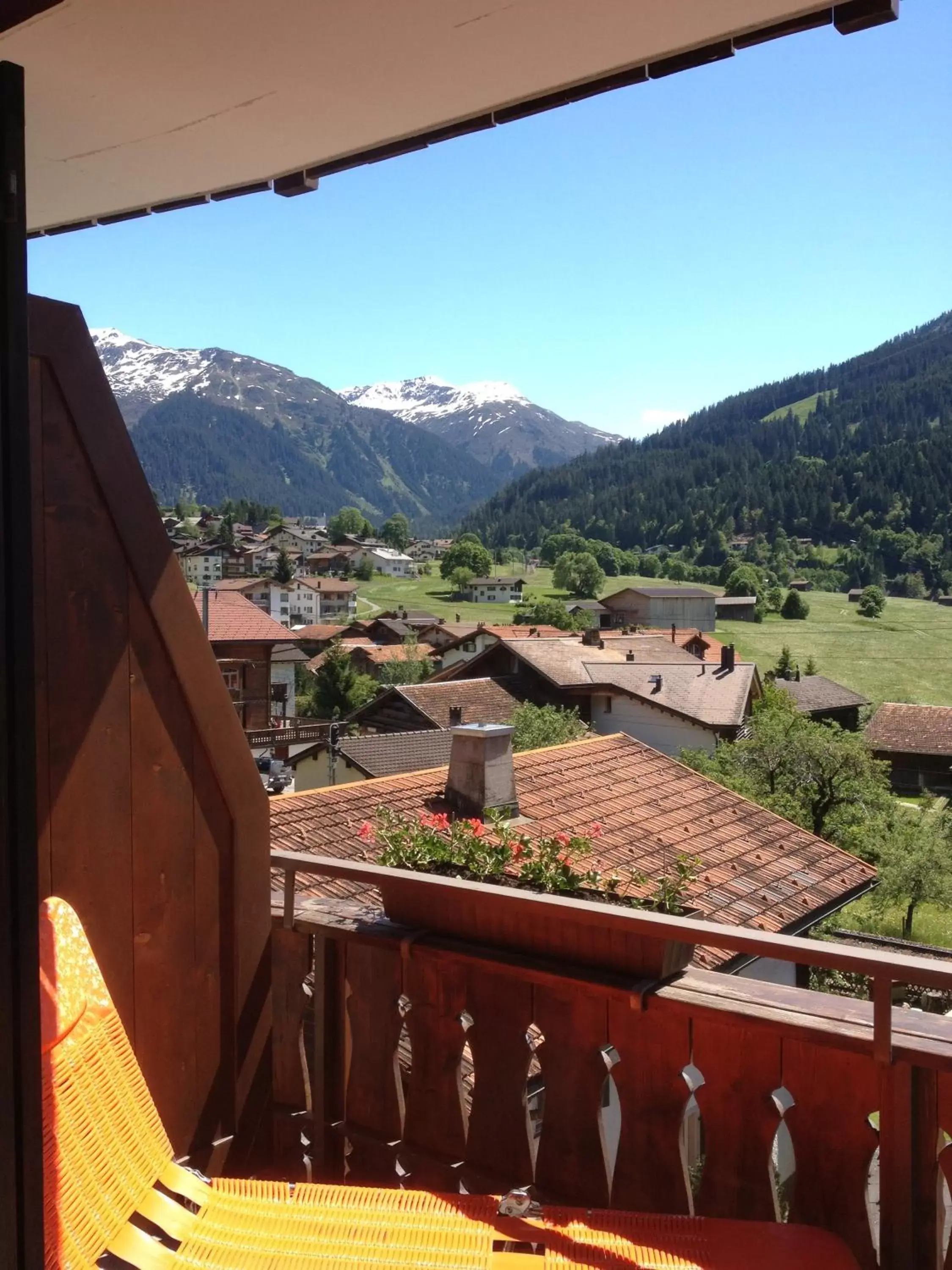 View (from property/room), Mountain View in Madrisa Lodge