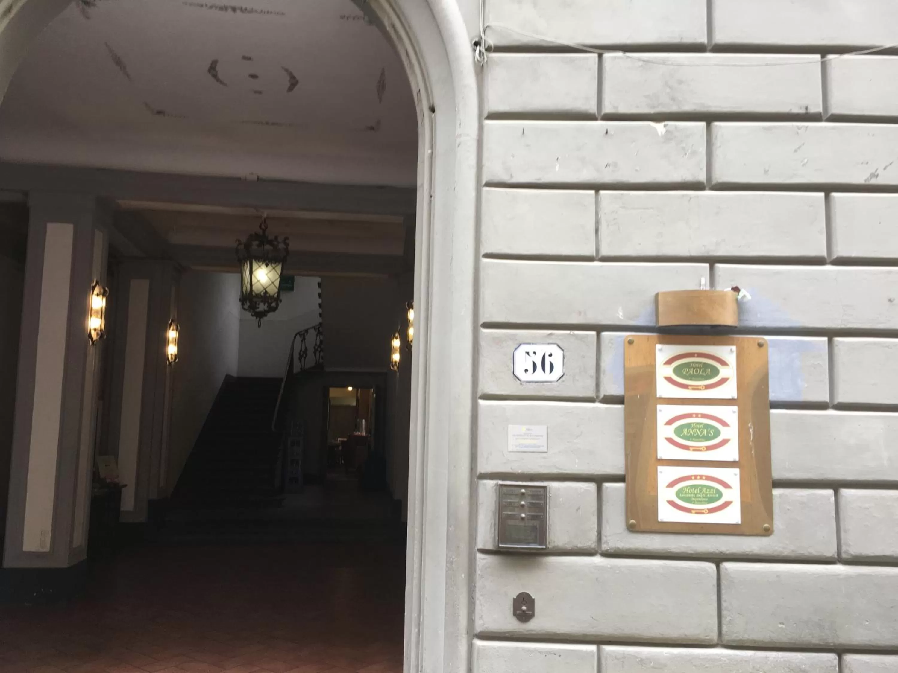 Facade/entrance in Hotel Paola