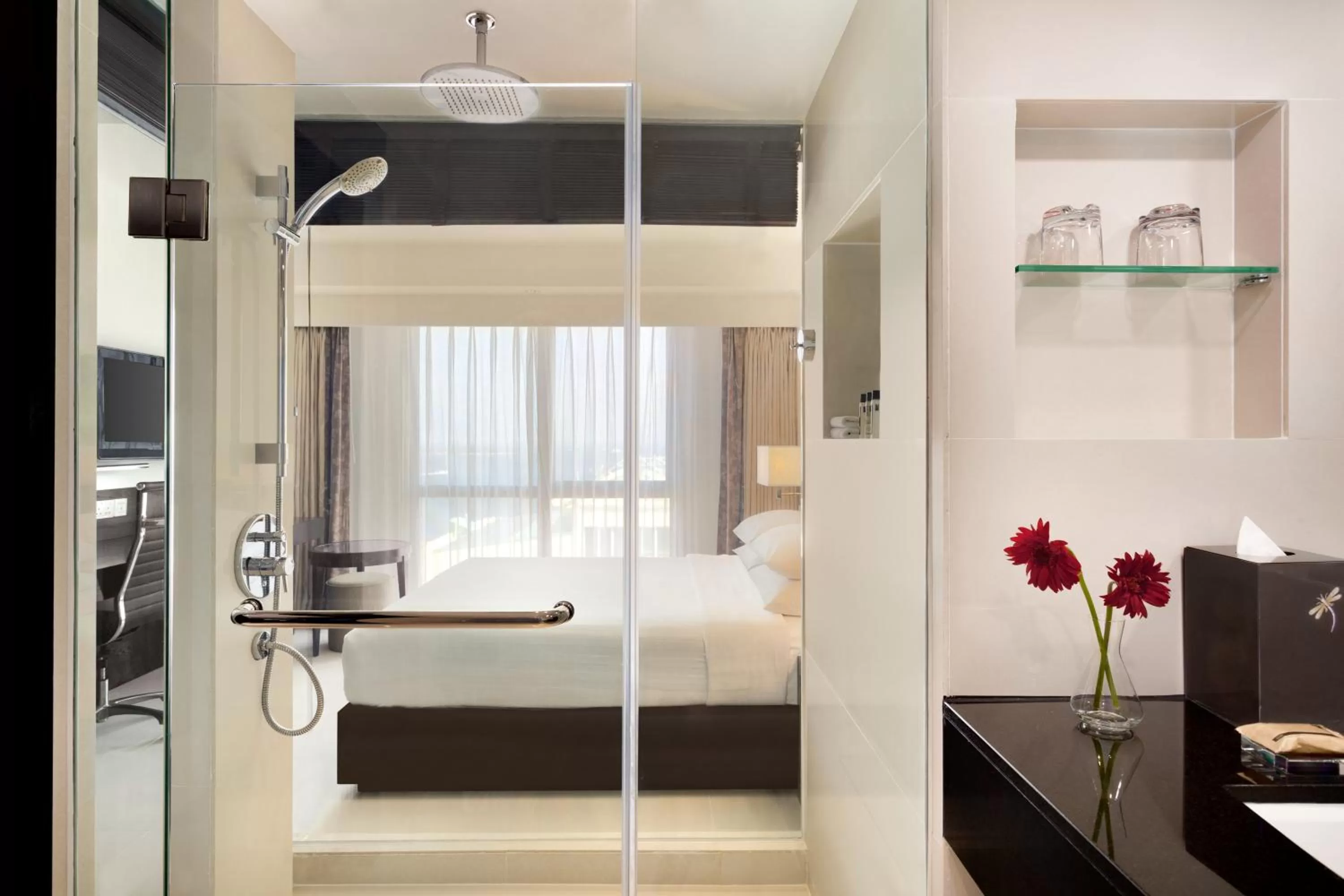 Toilet, Bed in Jen Maldives Male by Shangri-La