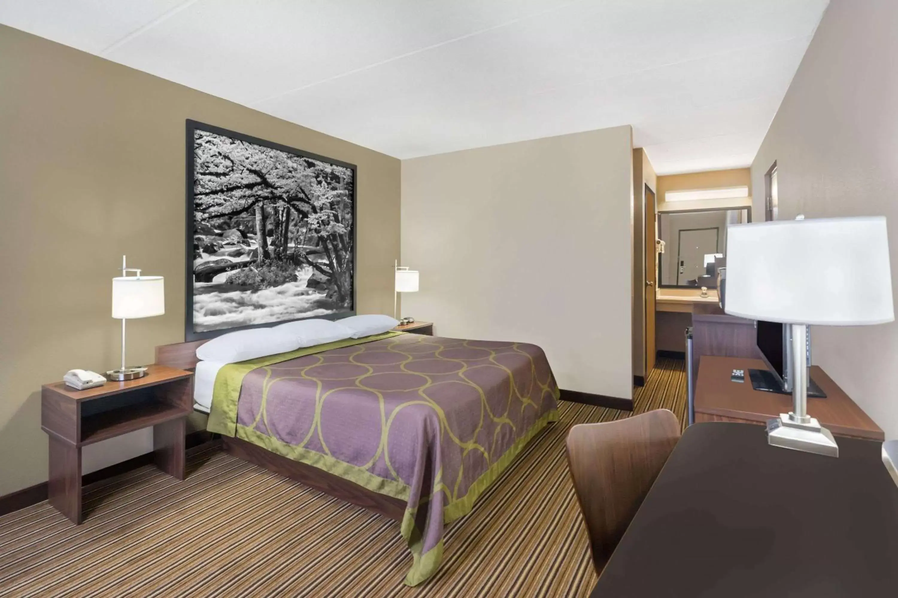 Photo of the whole room, Bed in Super 8 by Wyndham Knoxville North/Powell