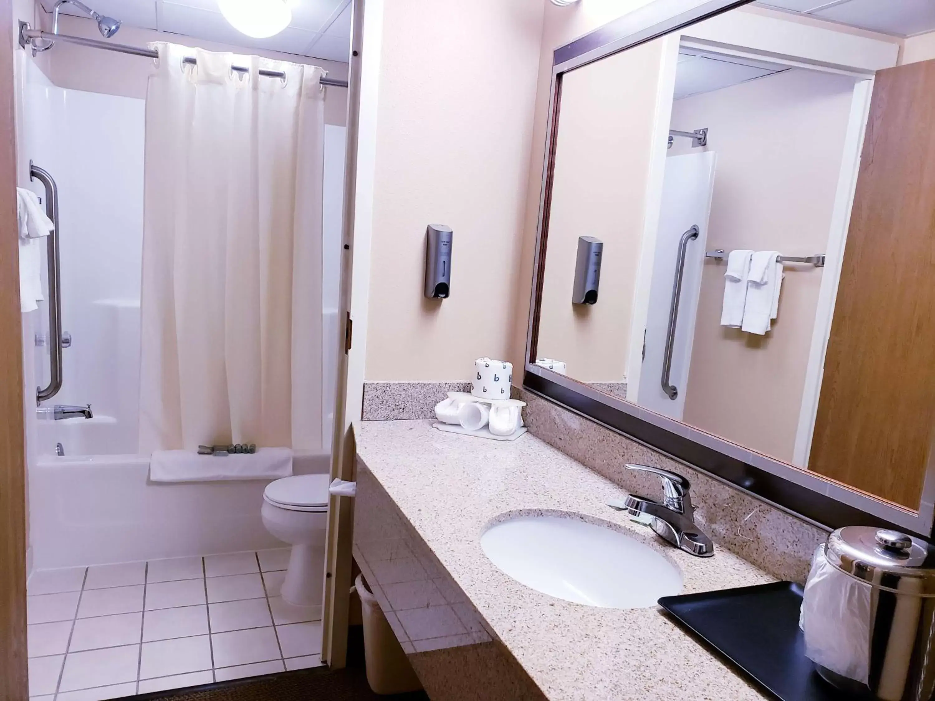 Bathroom in SureStay Plus Hotel by Best Western Black River Falls